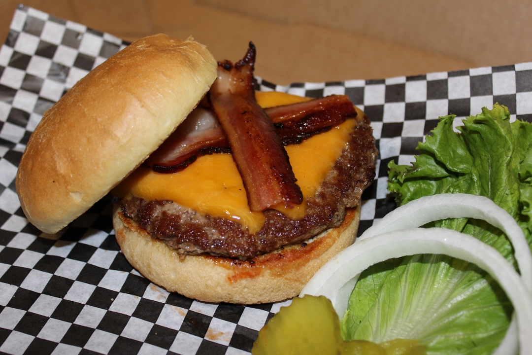 Bacon Cheddar Burger.