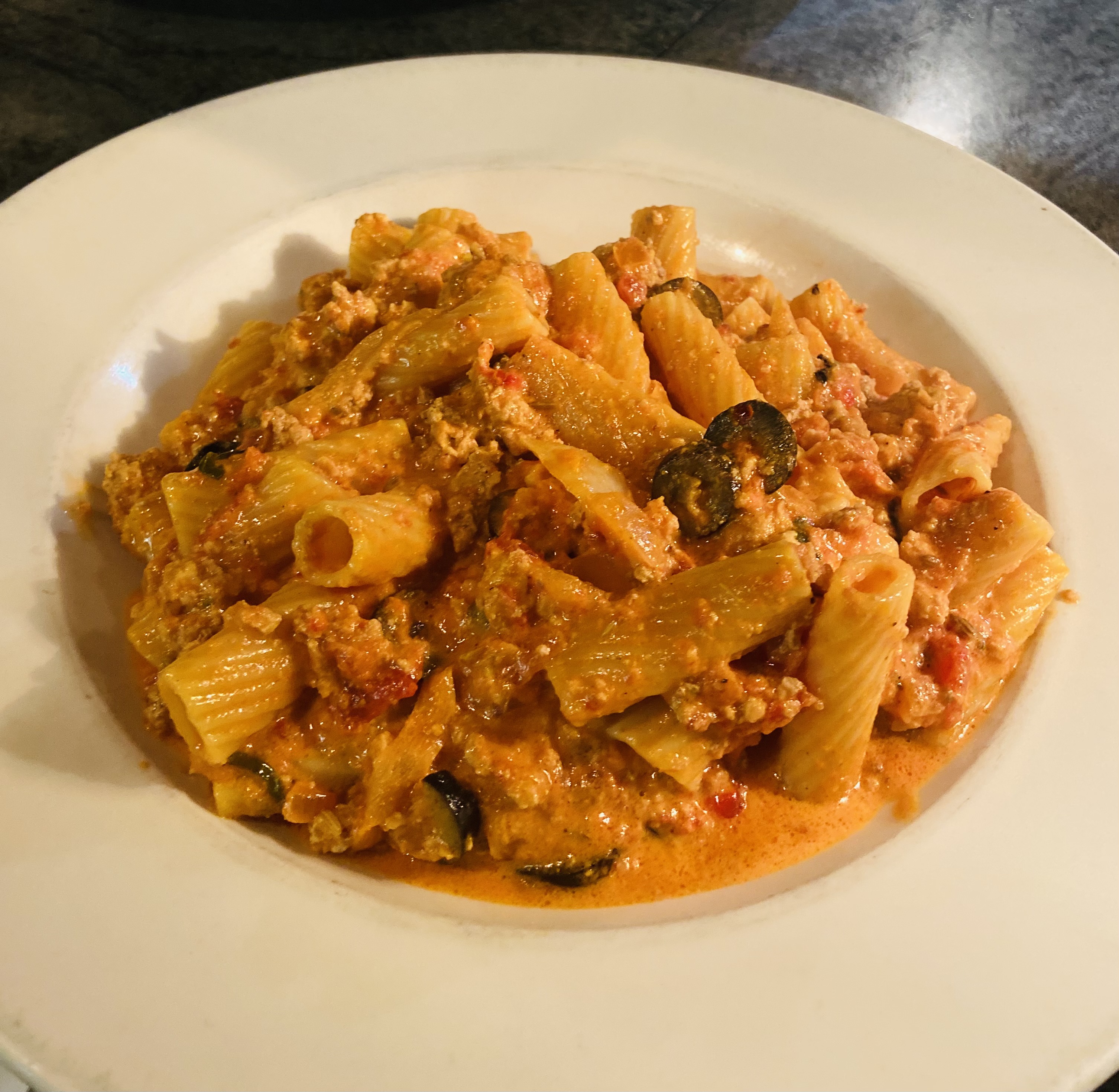 Rigatoni Fra Diavolo.