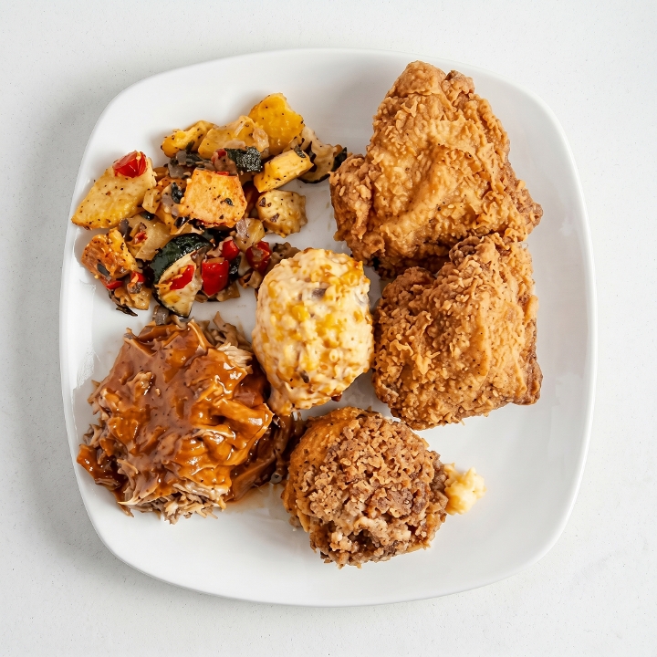 2 Mains & 2 Sides.