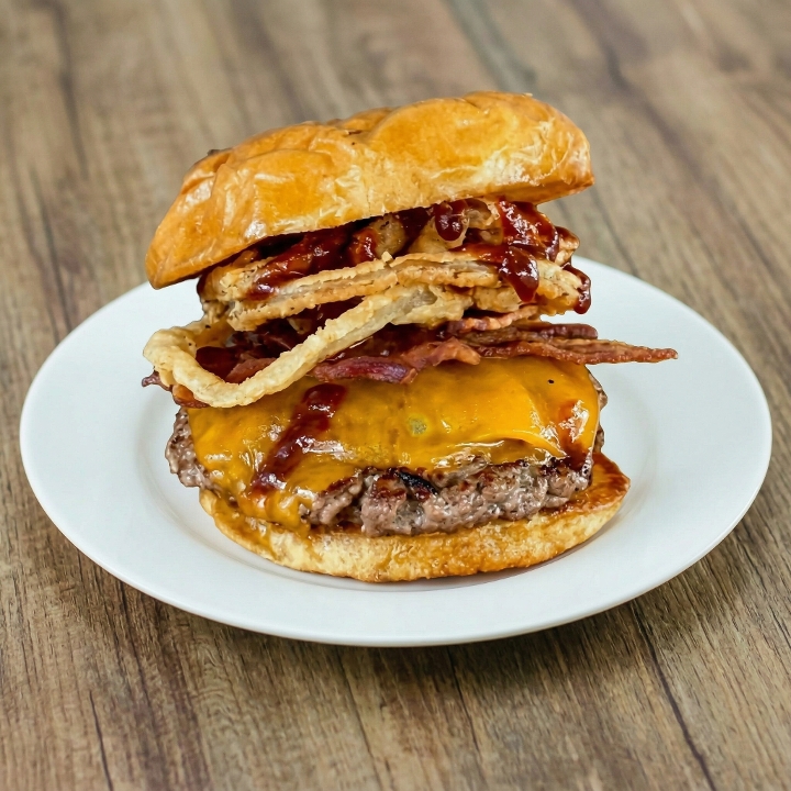 BBQ Bacon Cheeseburger.