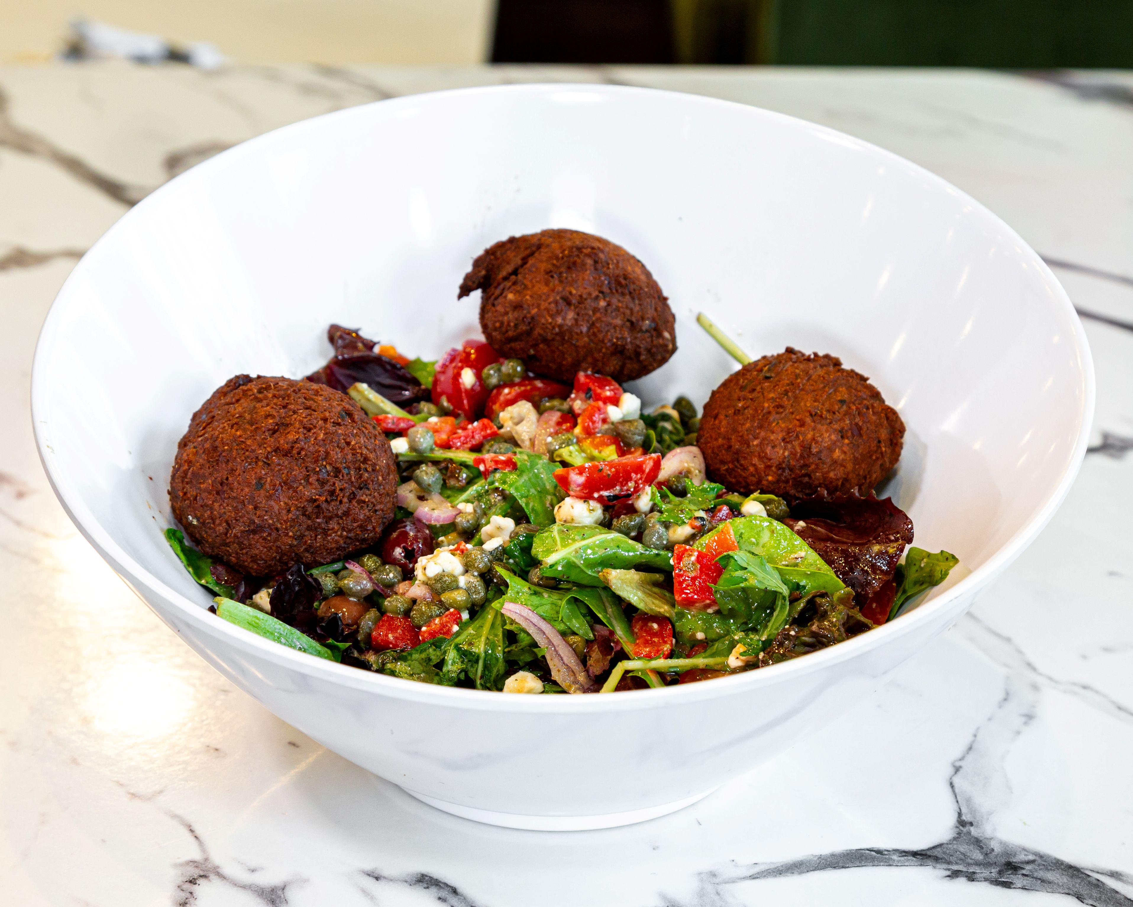 Falafel Greek Salad.