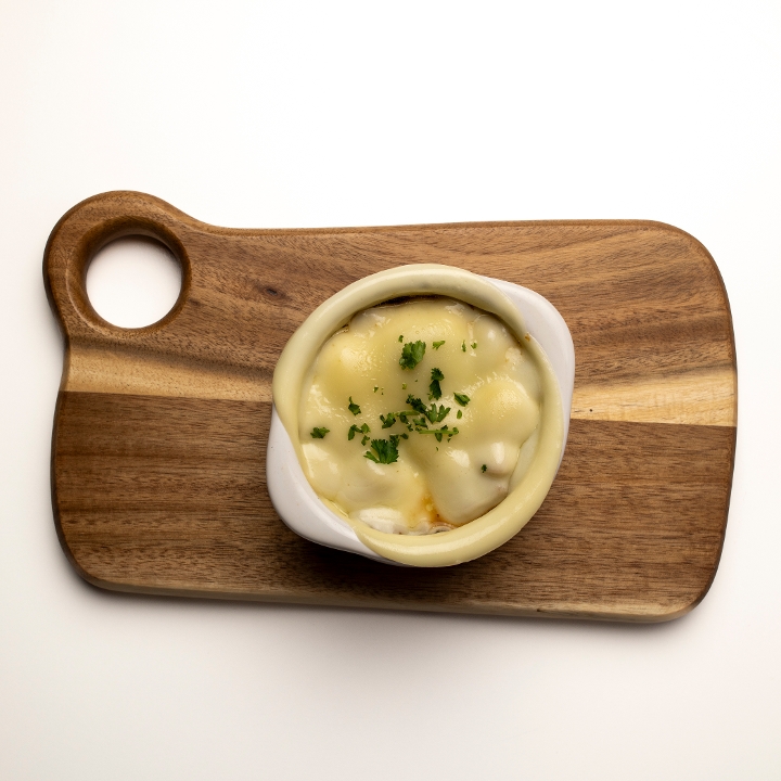 French Onion Au Gratin.