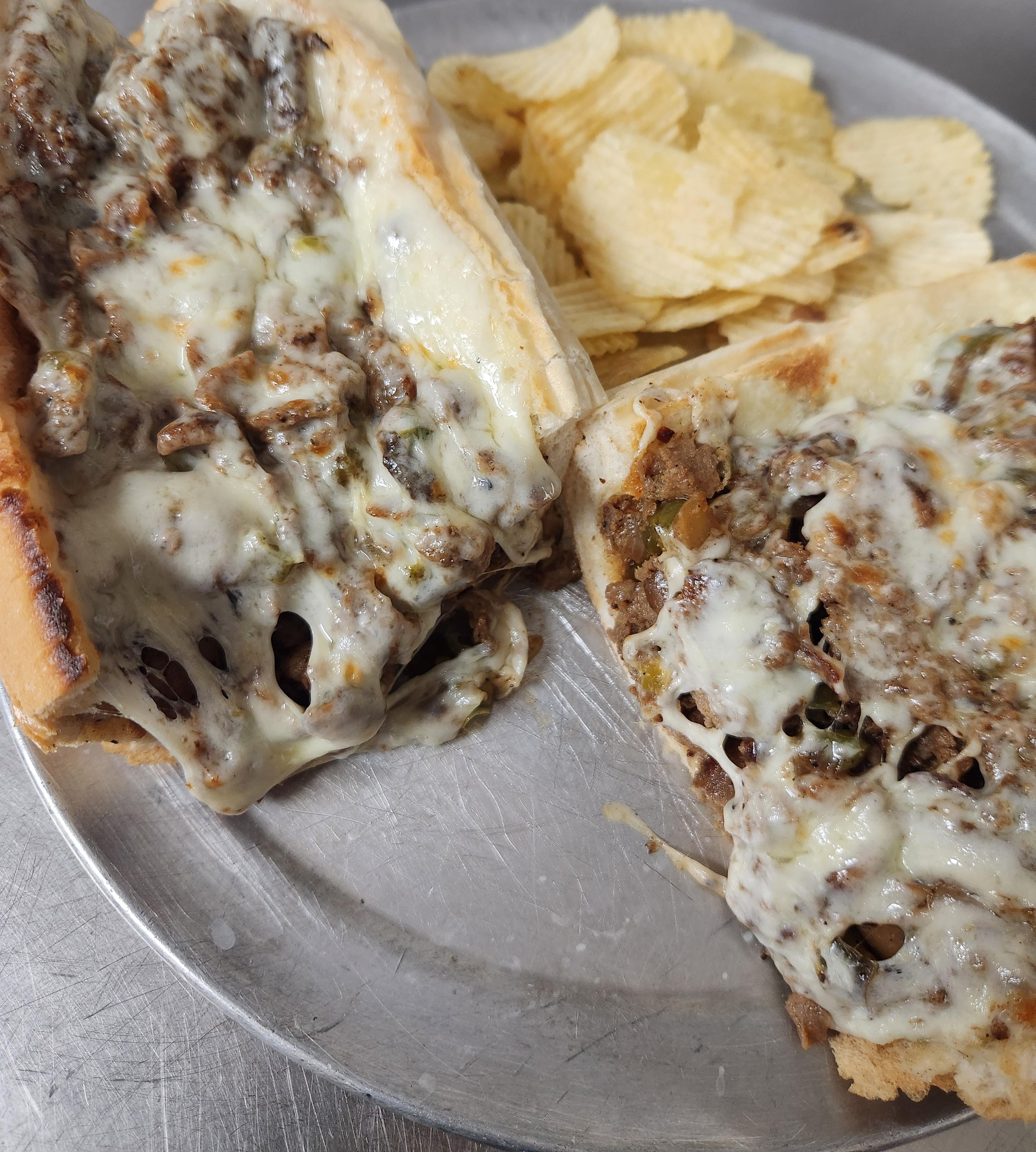 12" Philly Cheesesteak.