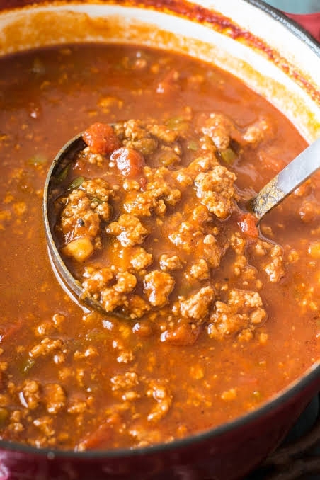 1/2 Pan Brisket Chili Bean-less.