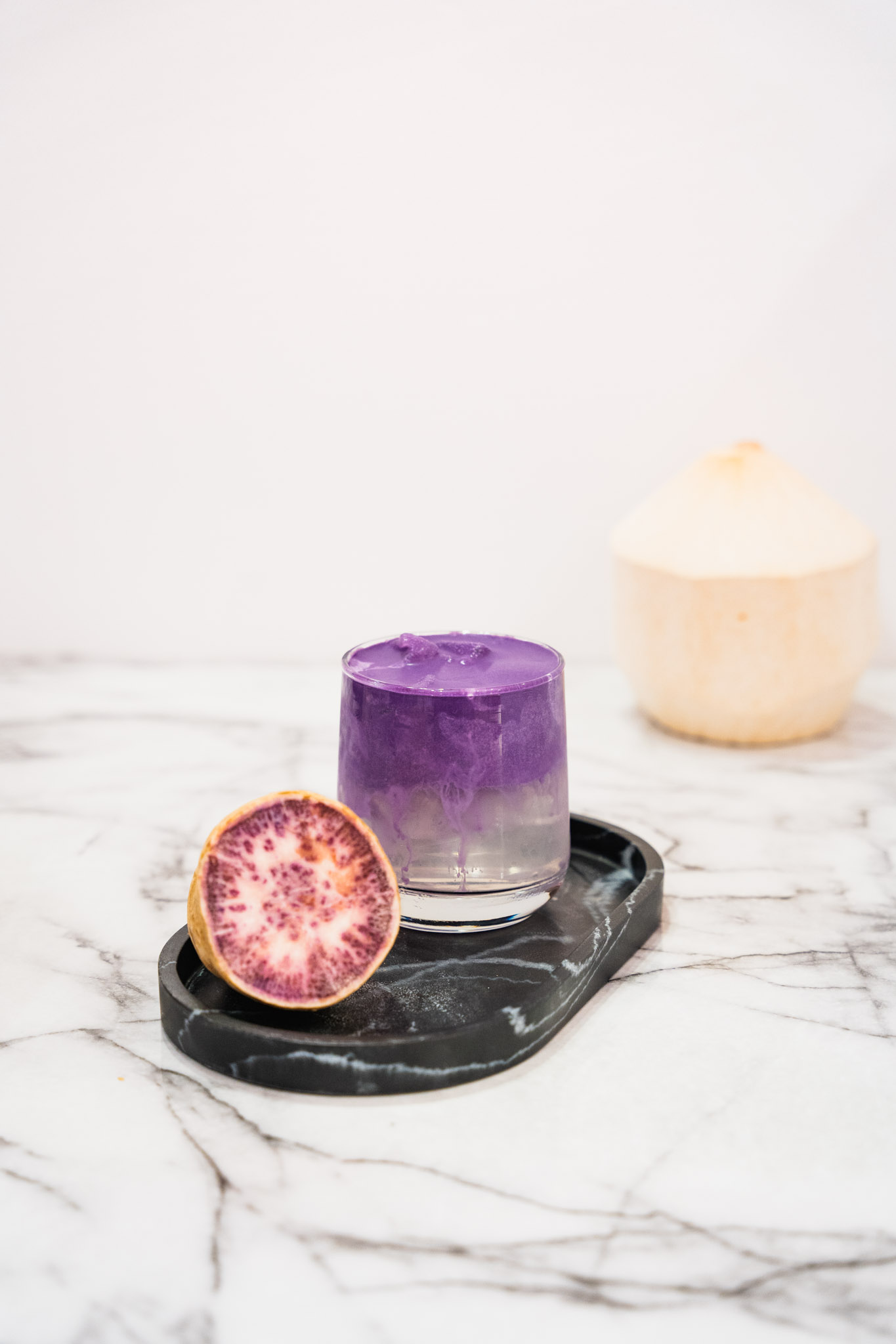 Ube Foam w/ Coconut Water.