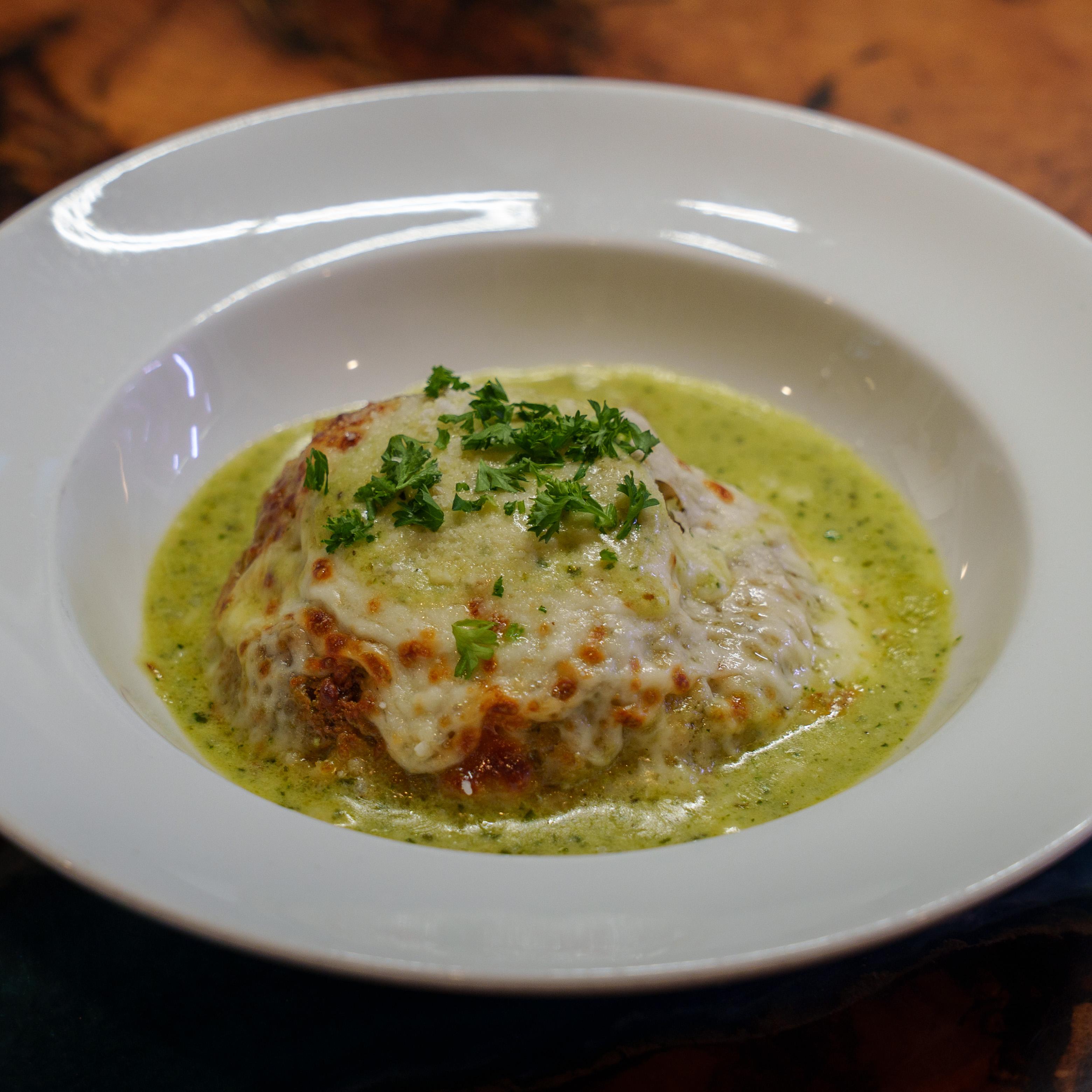 Pollo Pesto Lasagna.