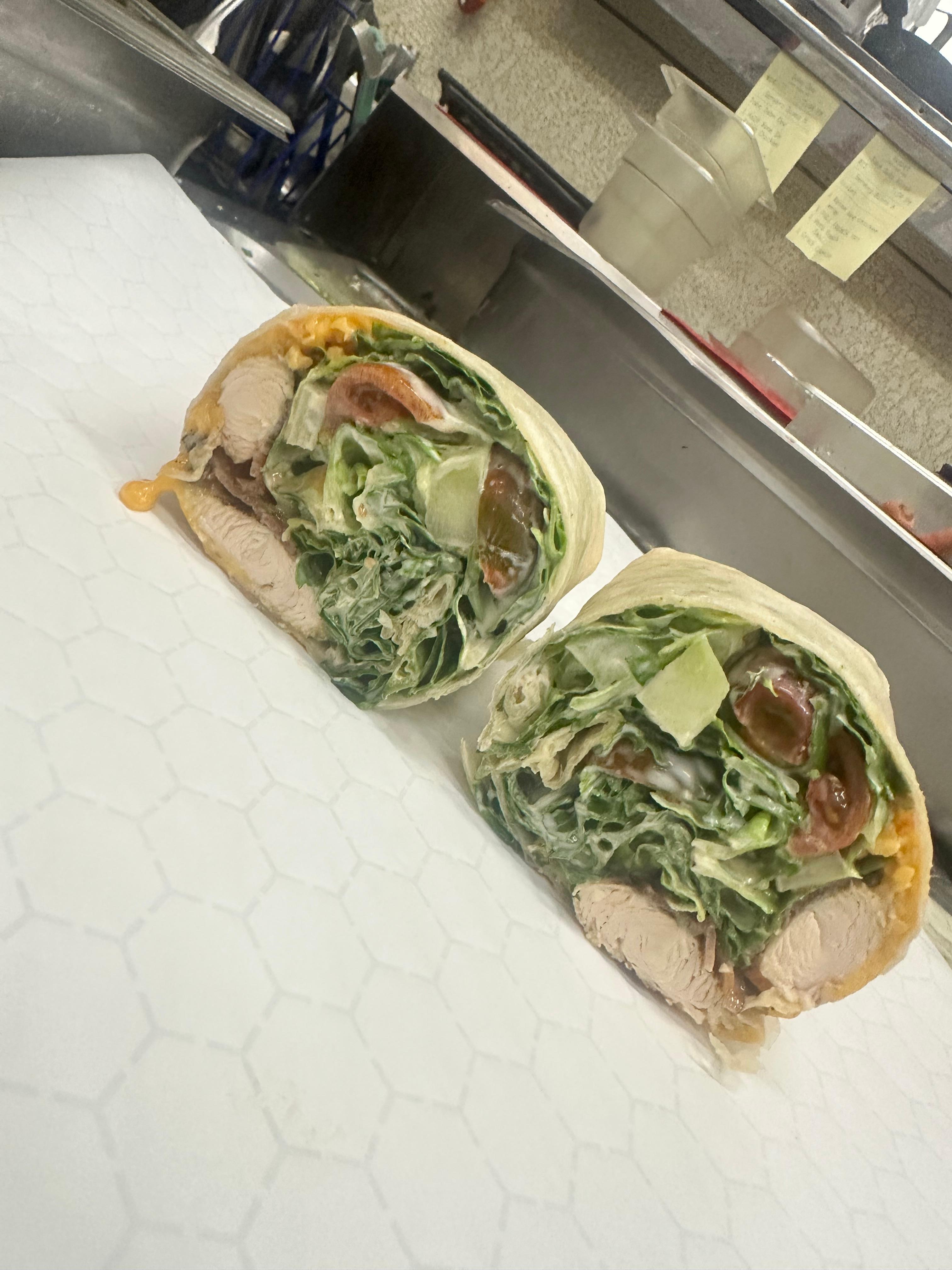 BBQ Bacon Ranch Chicken Wrap.