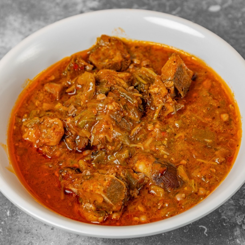 Okra Soup /w Lamb.