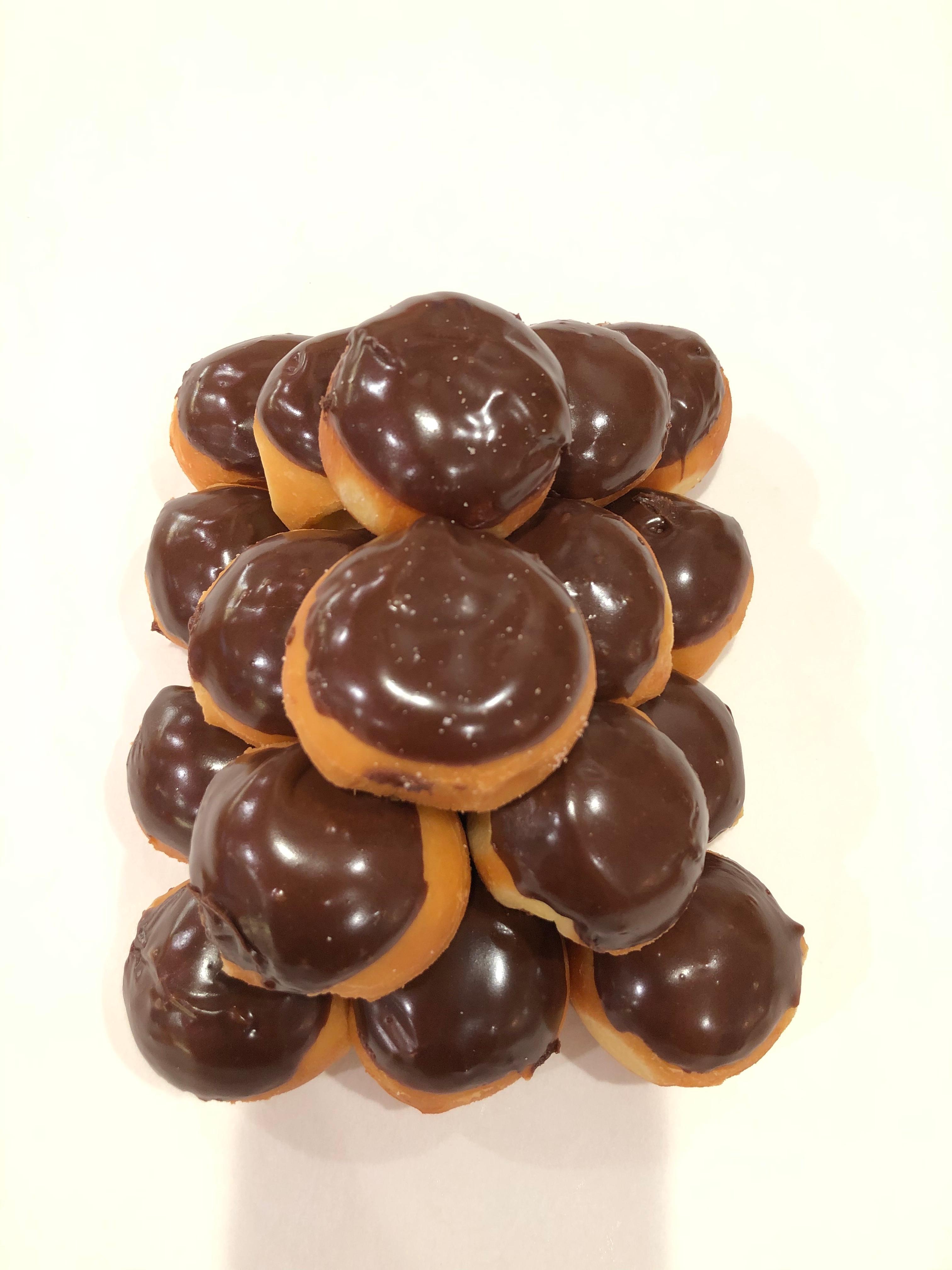 1/2 DZ Holes: Chocolate Ice.