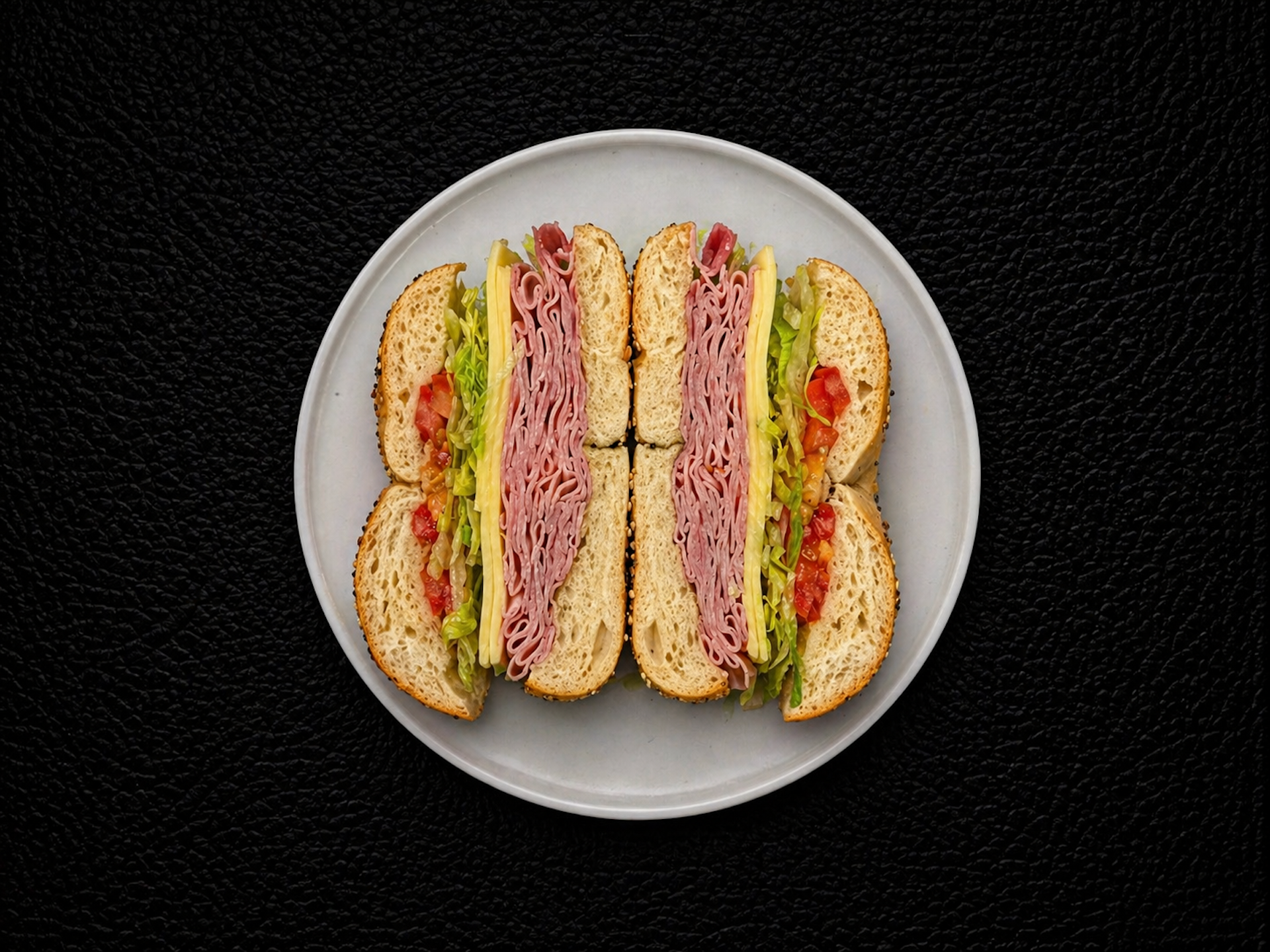 Ham & Swiss Sandwich.