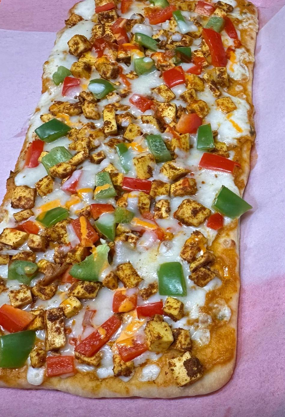 Paneer Tikka Pizza.