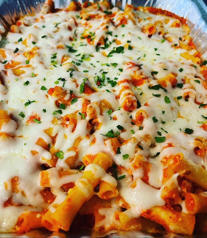 Half Tray Baked Ziti.