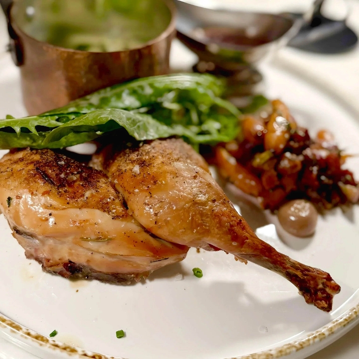 Roasted Rocky's Half Chicken.
