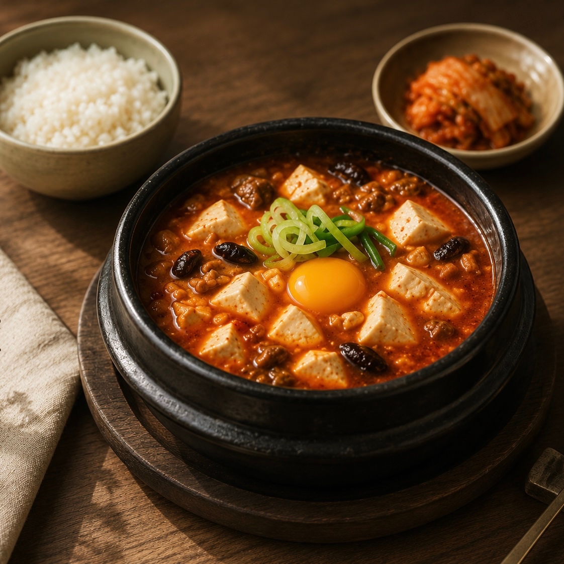 Soon-dubu 순두부찌개.