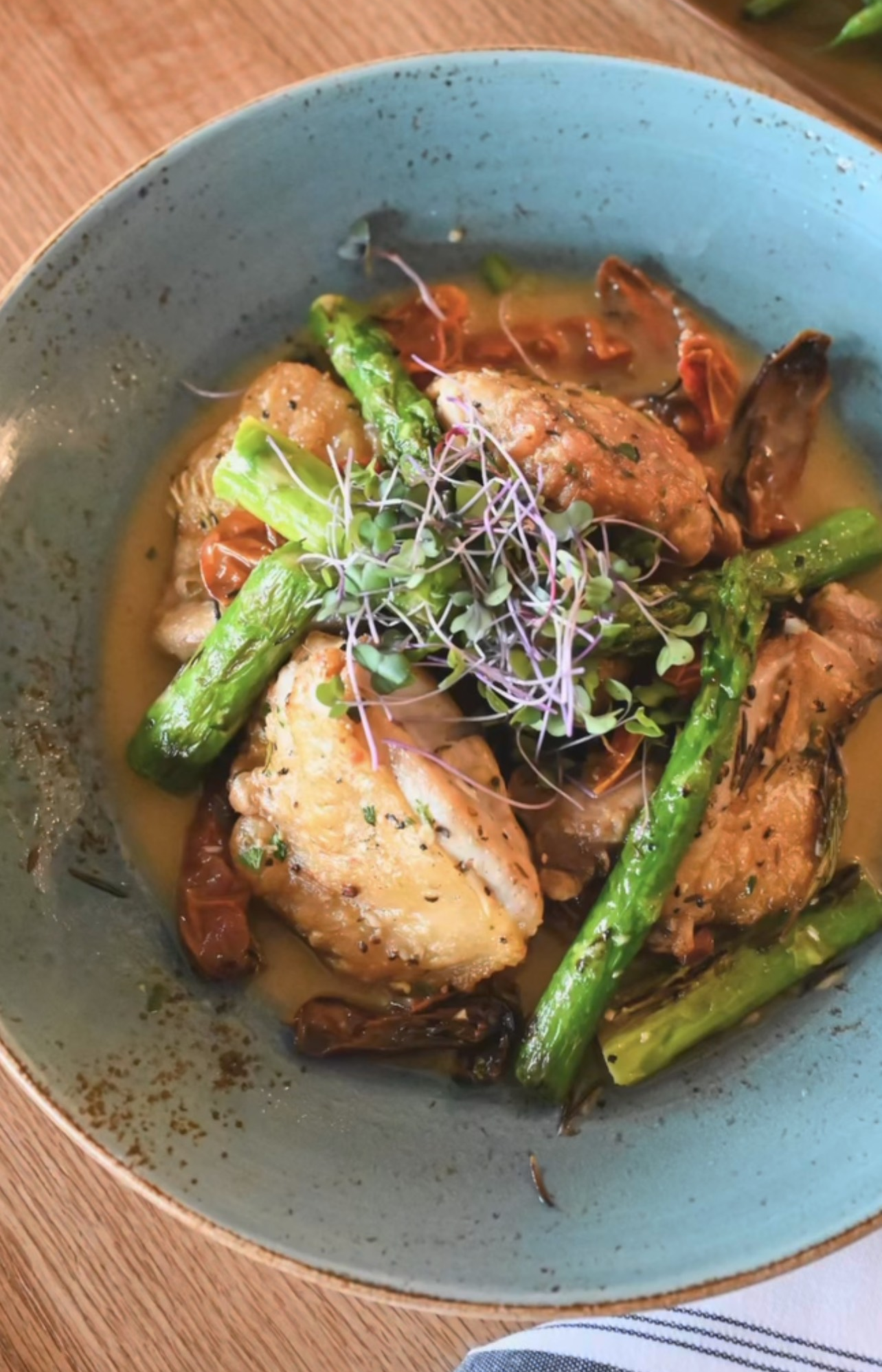 Crispy Boneless Chicken Thighs.