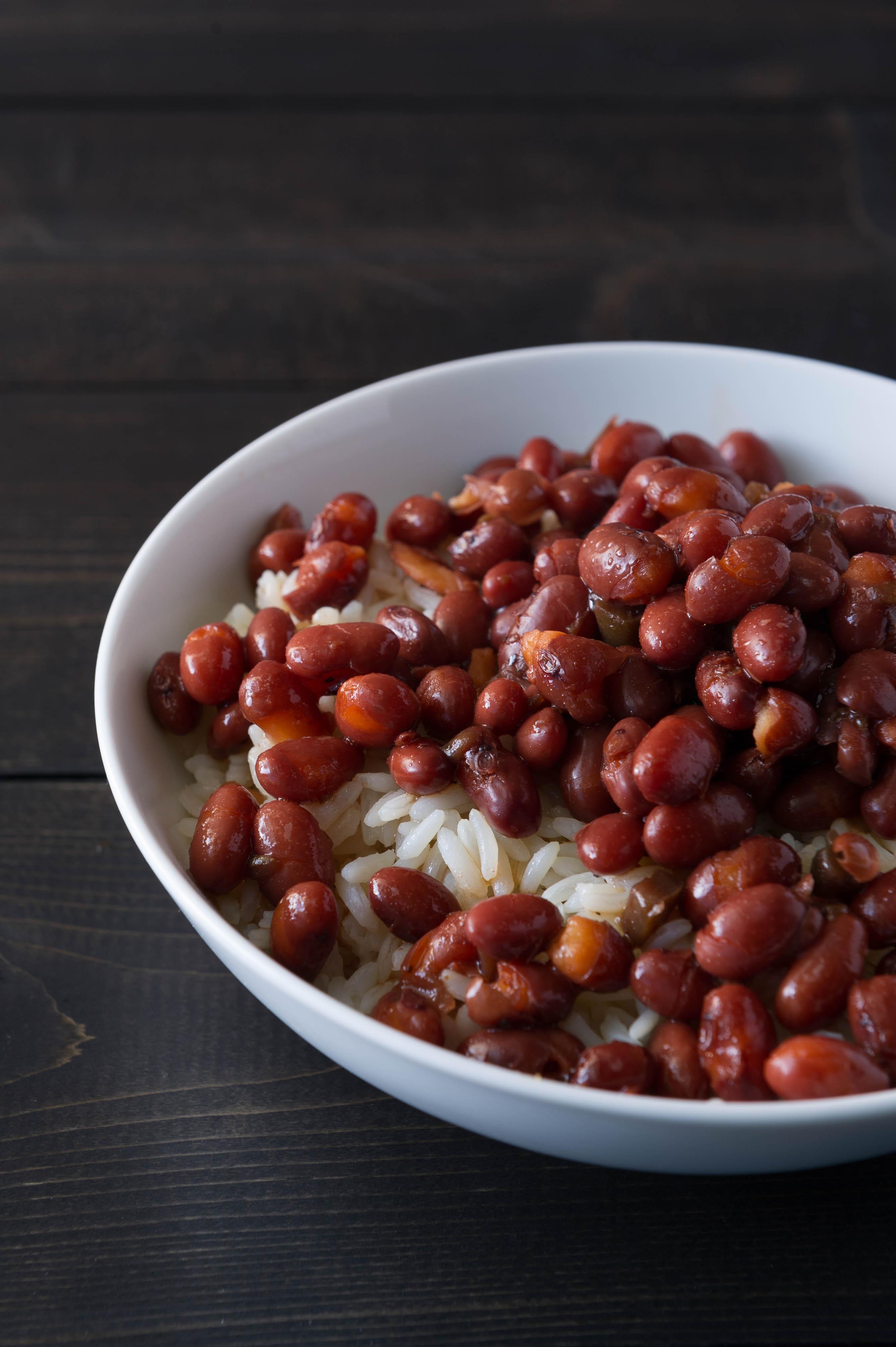 White Rice & Beans.