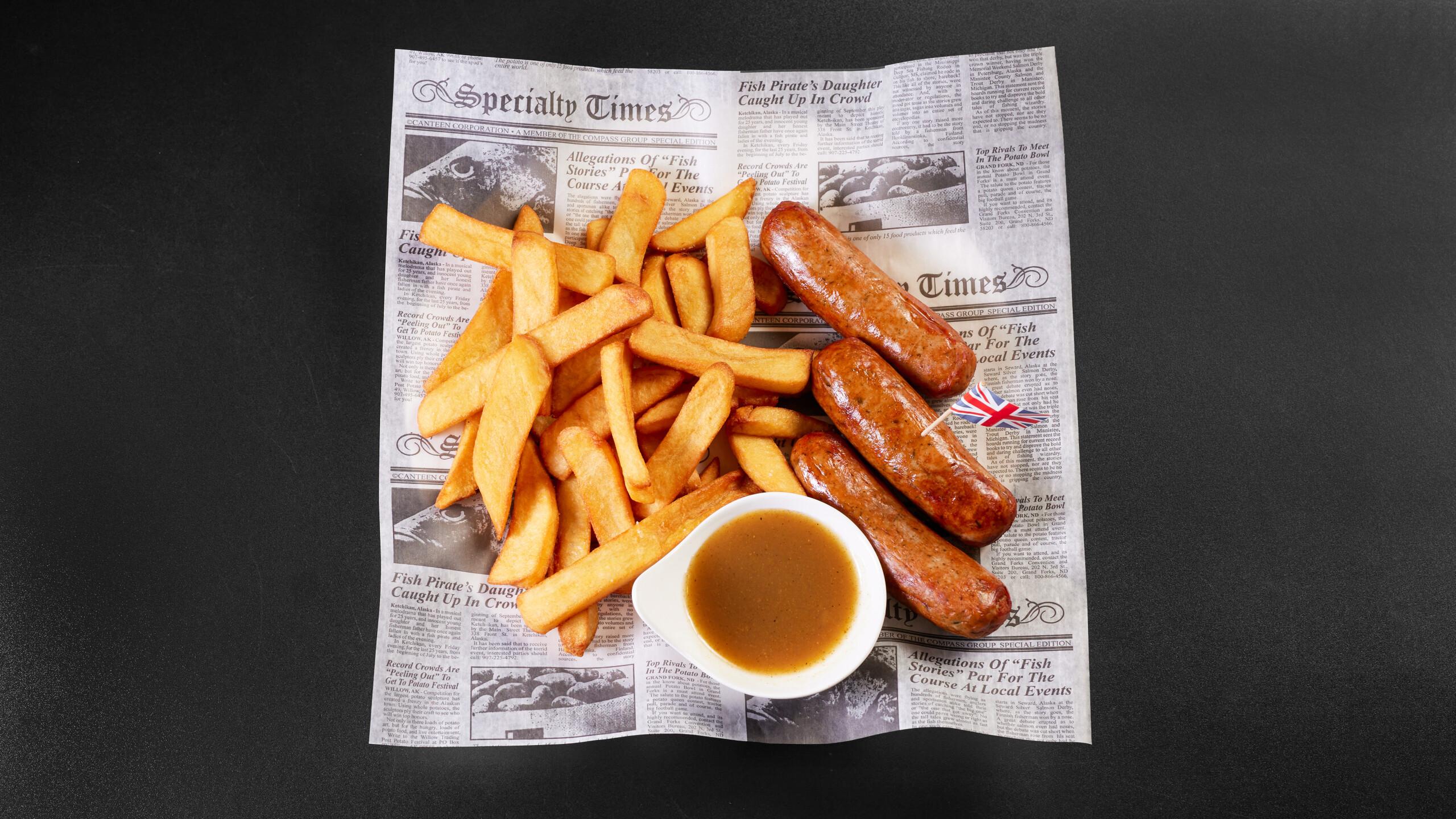 Sausage & Chips (2 pieces).