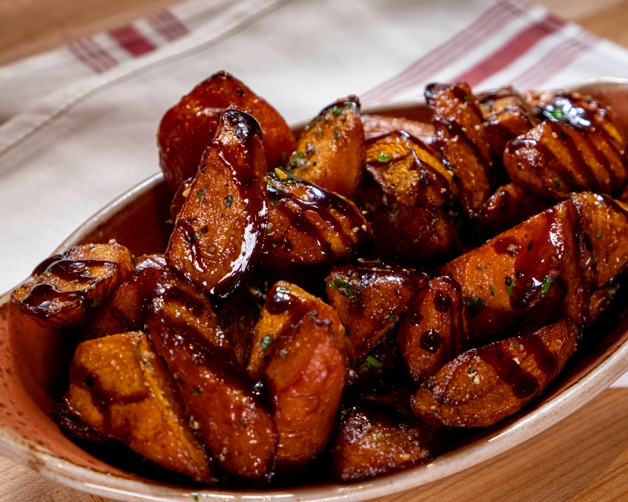 Garlic Braised Carrots.
