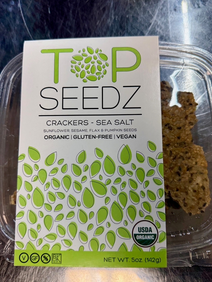 Top Seedz Crackers, Sea Salt.