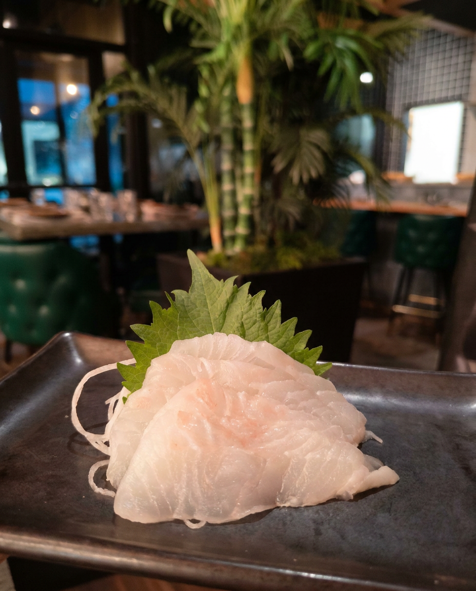 Korean Fluke Sashimi.