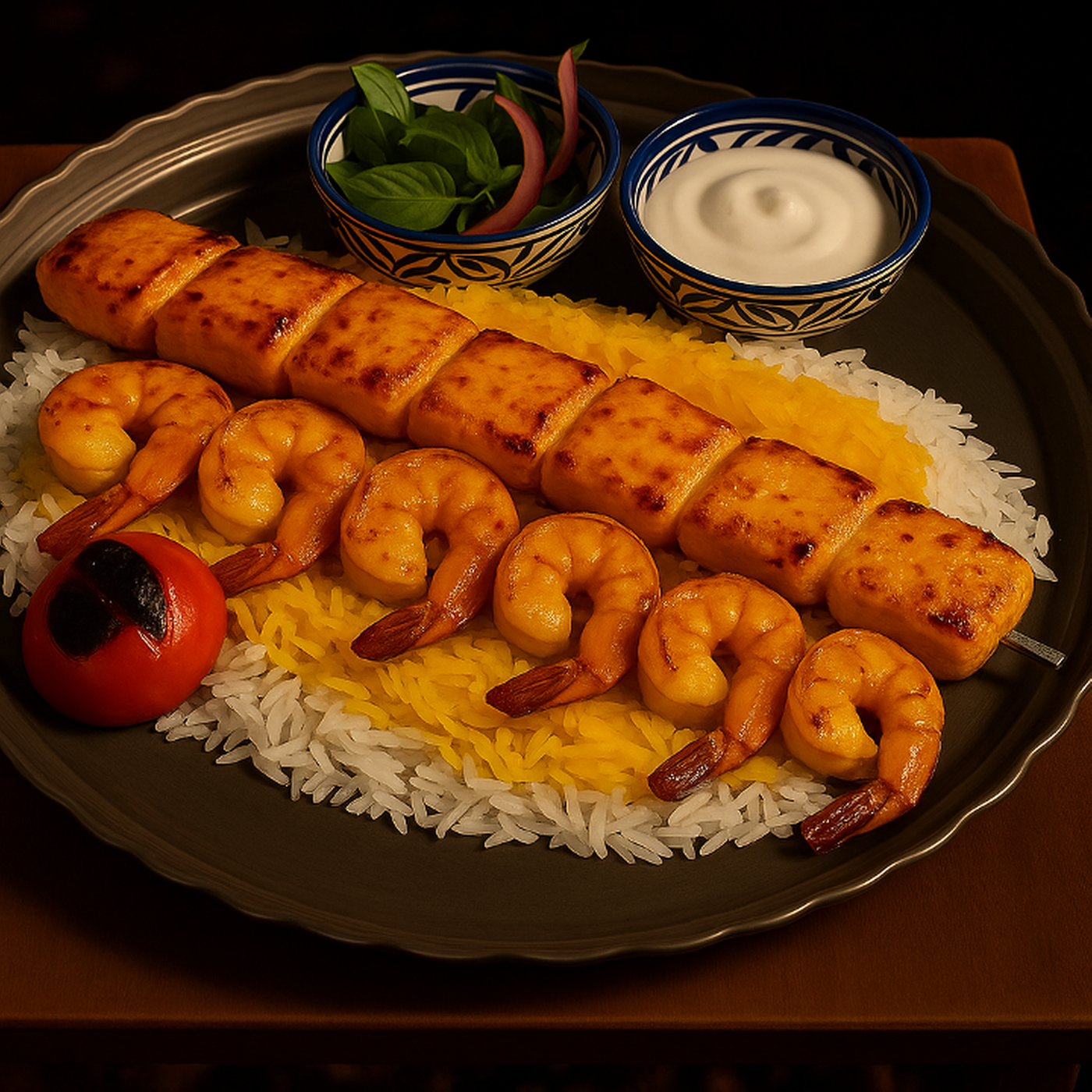 Shrimp & Chicken.