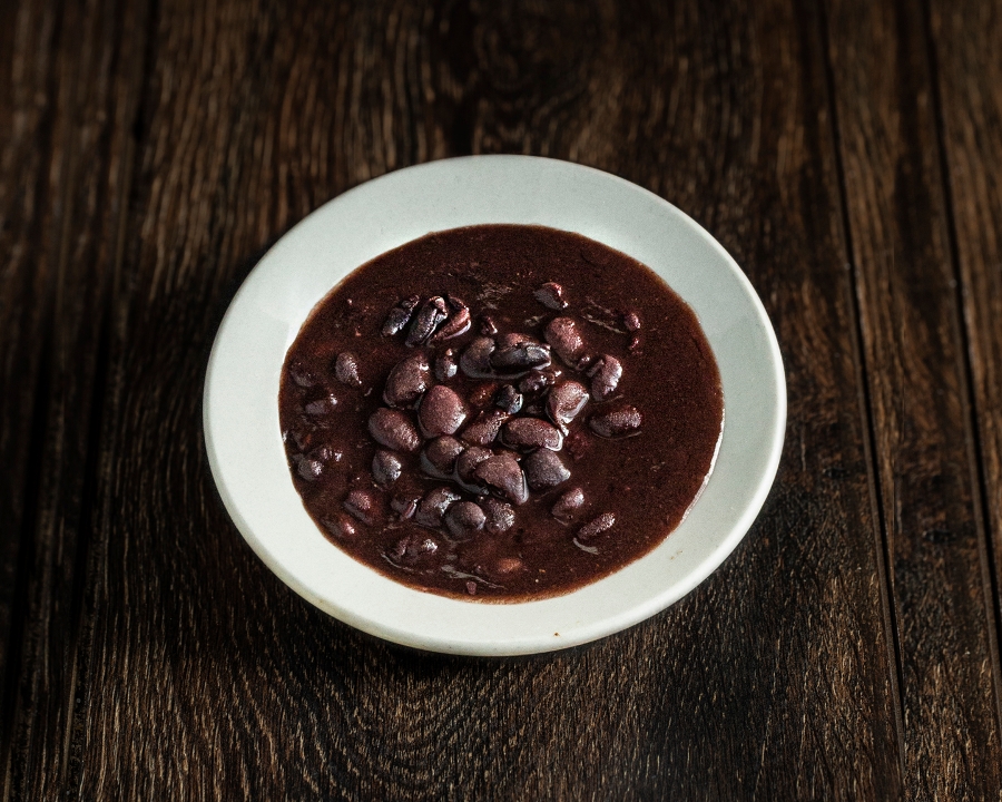 BLACK BEANS.