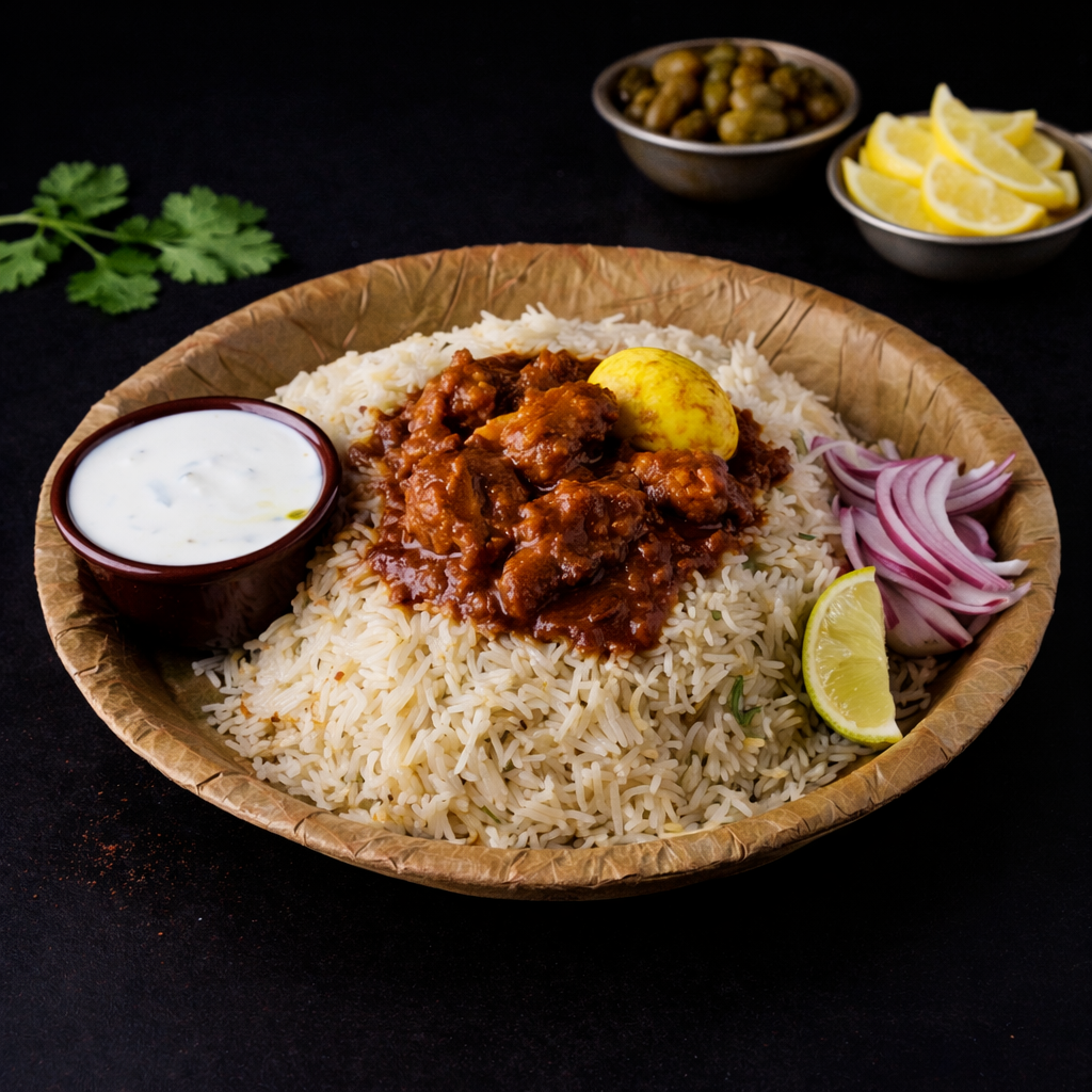 Ulavacharu Chicken Pulao (Horse Gram Chicken Pulao).