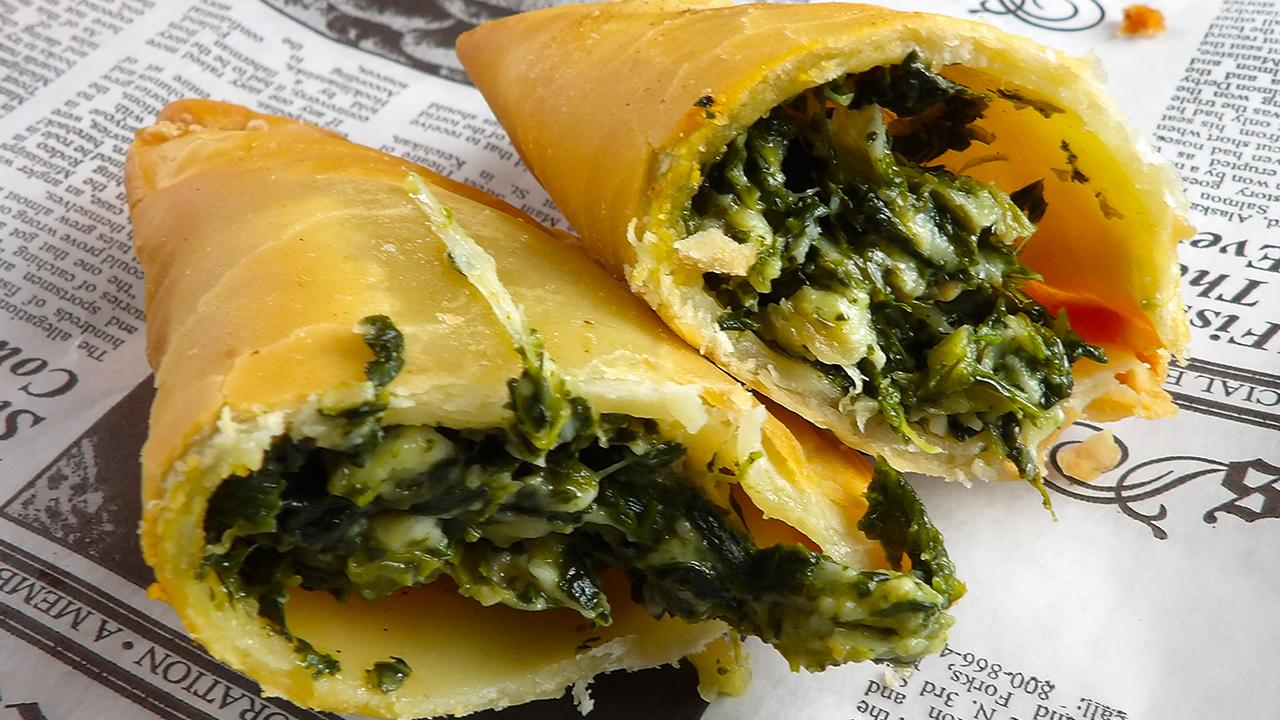 Spinach & Cheese Empanada.