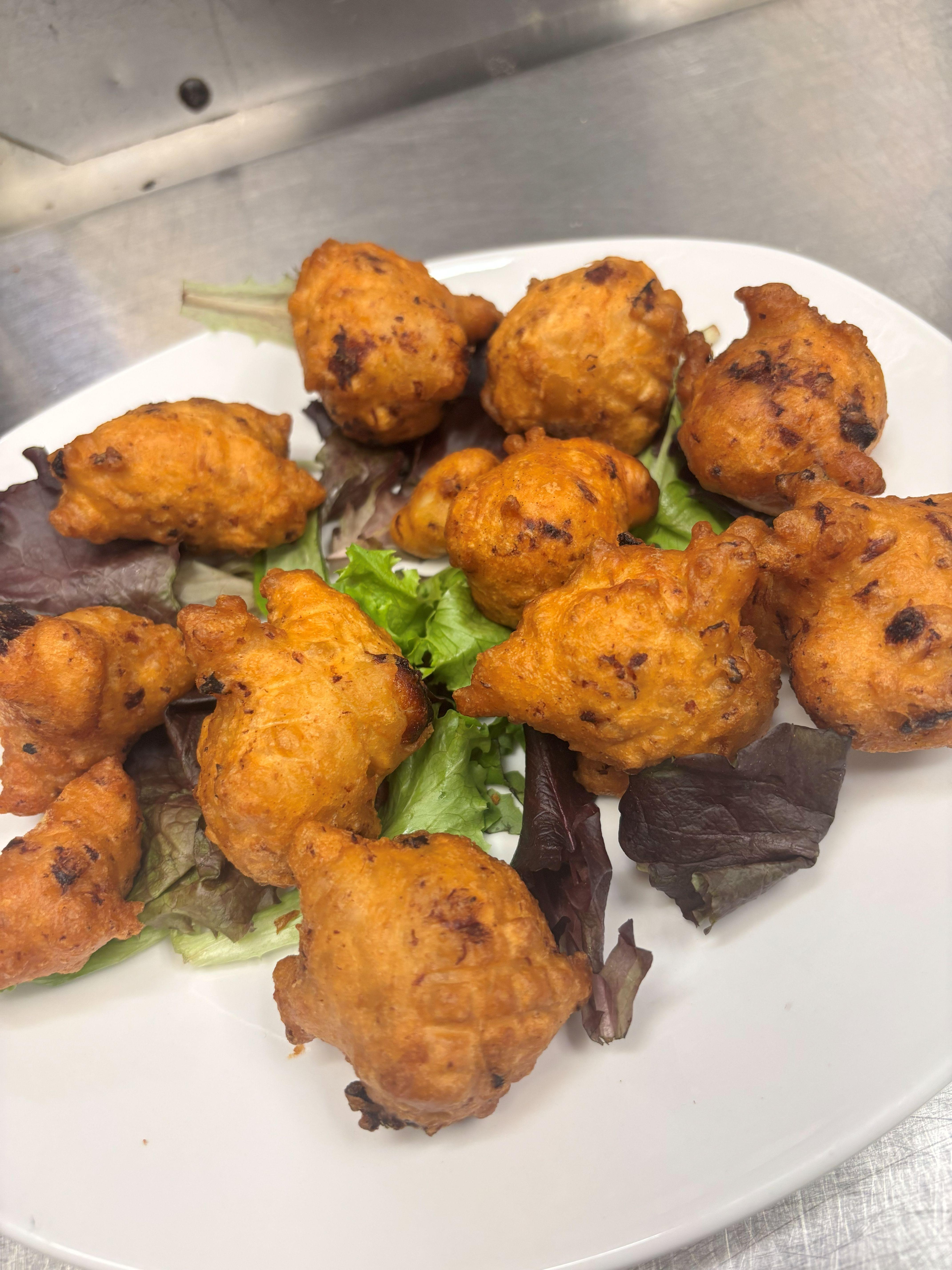 Clam Fritters.