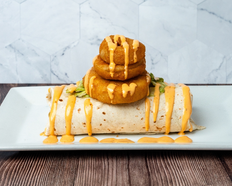 Open Seafood Burrito.