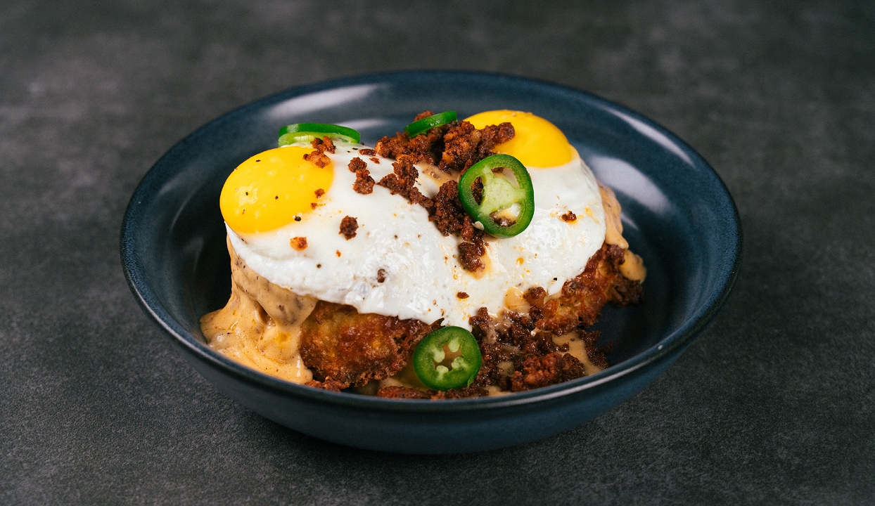 JALAPENO & CHEDDAR BISCUITS & GRAVY.