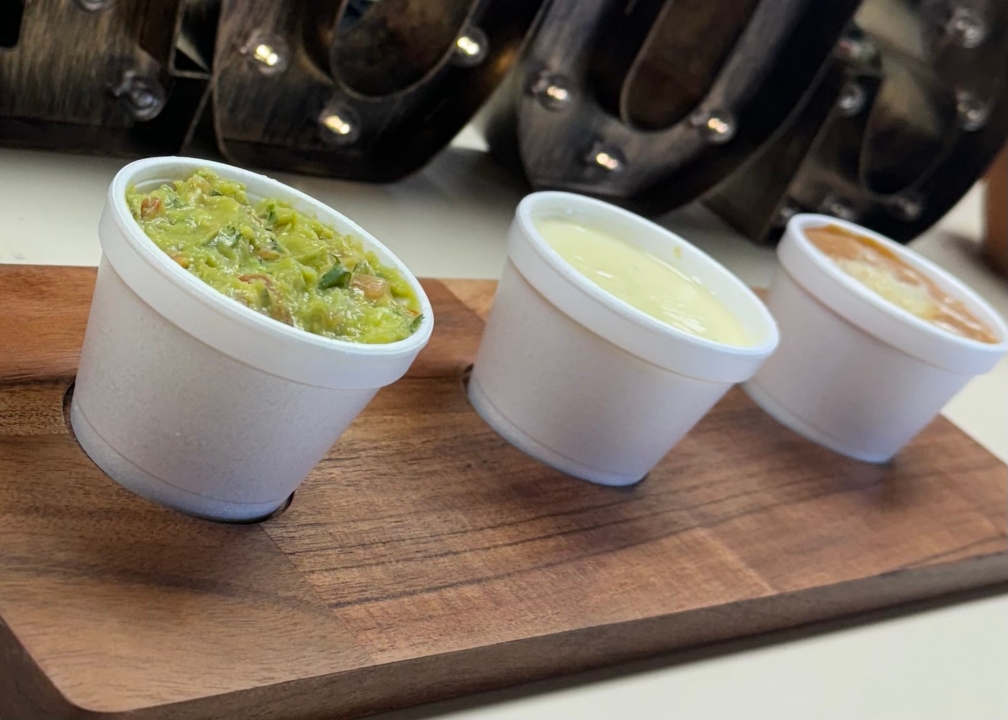 Dip Flight with Chips.