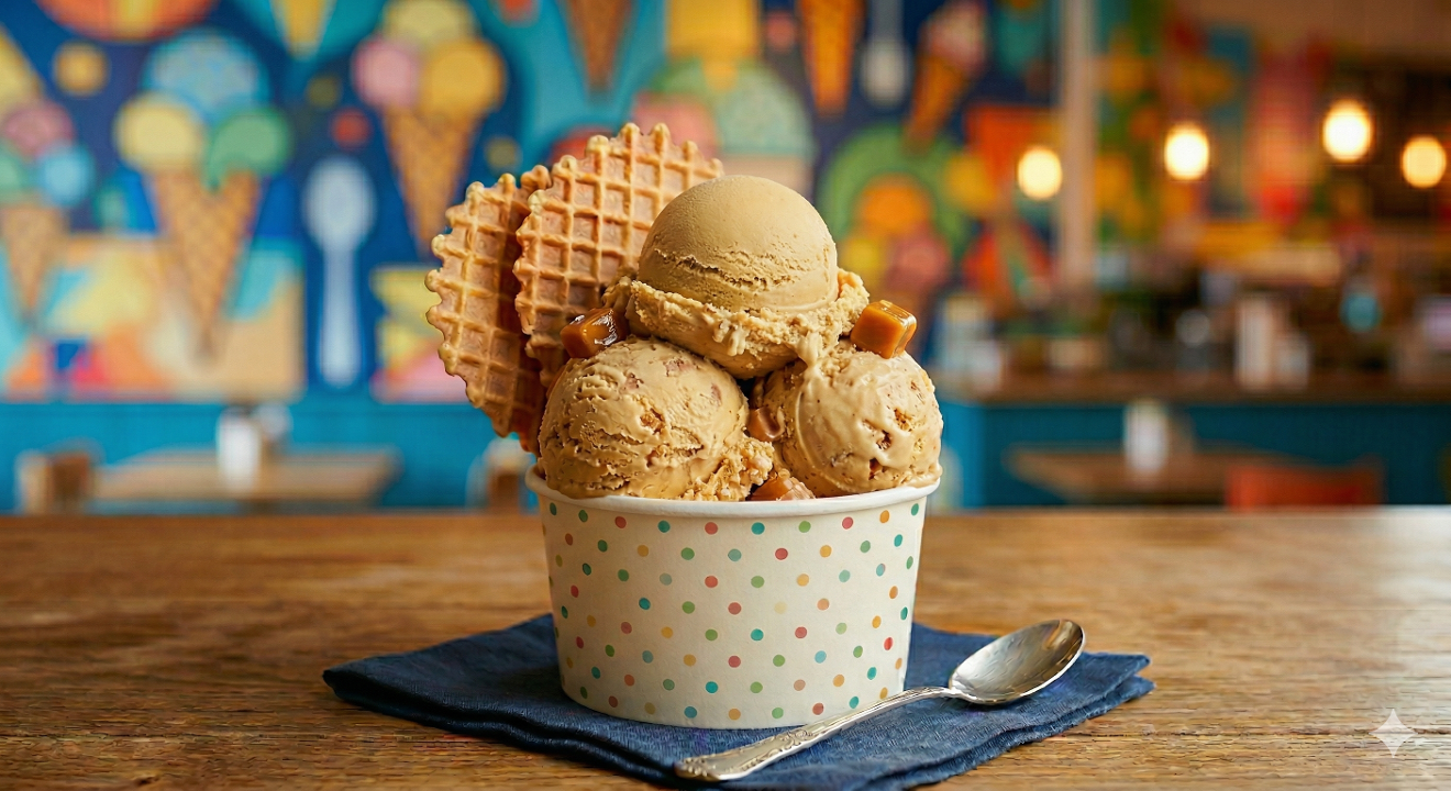 Butter Scotch Ice Cream.