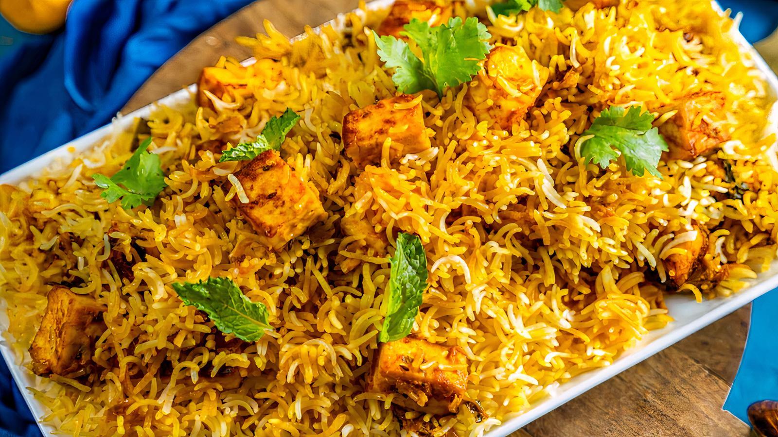 Paneer Biryani.