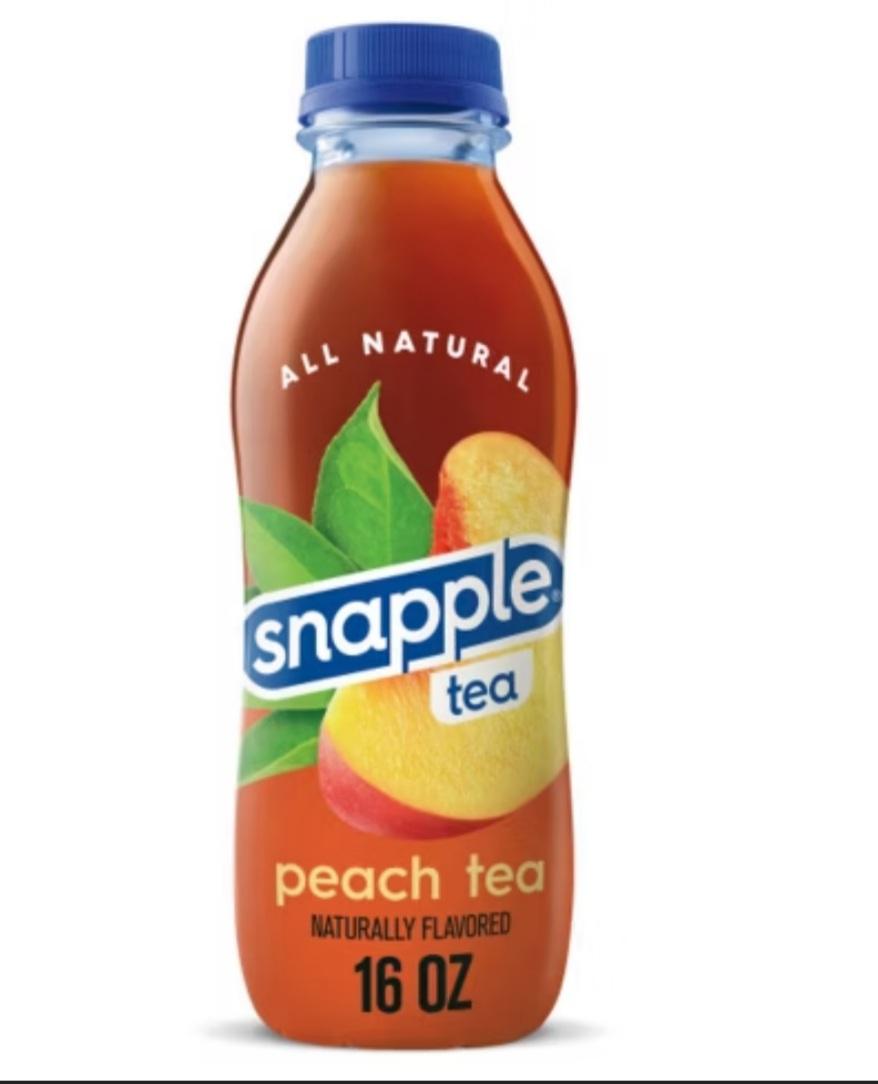 Snapple Peach Tea.