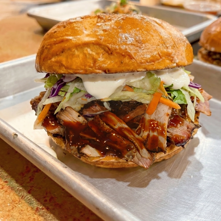 Jerk Pork Sandwich.