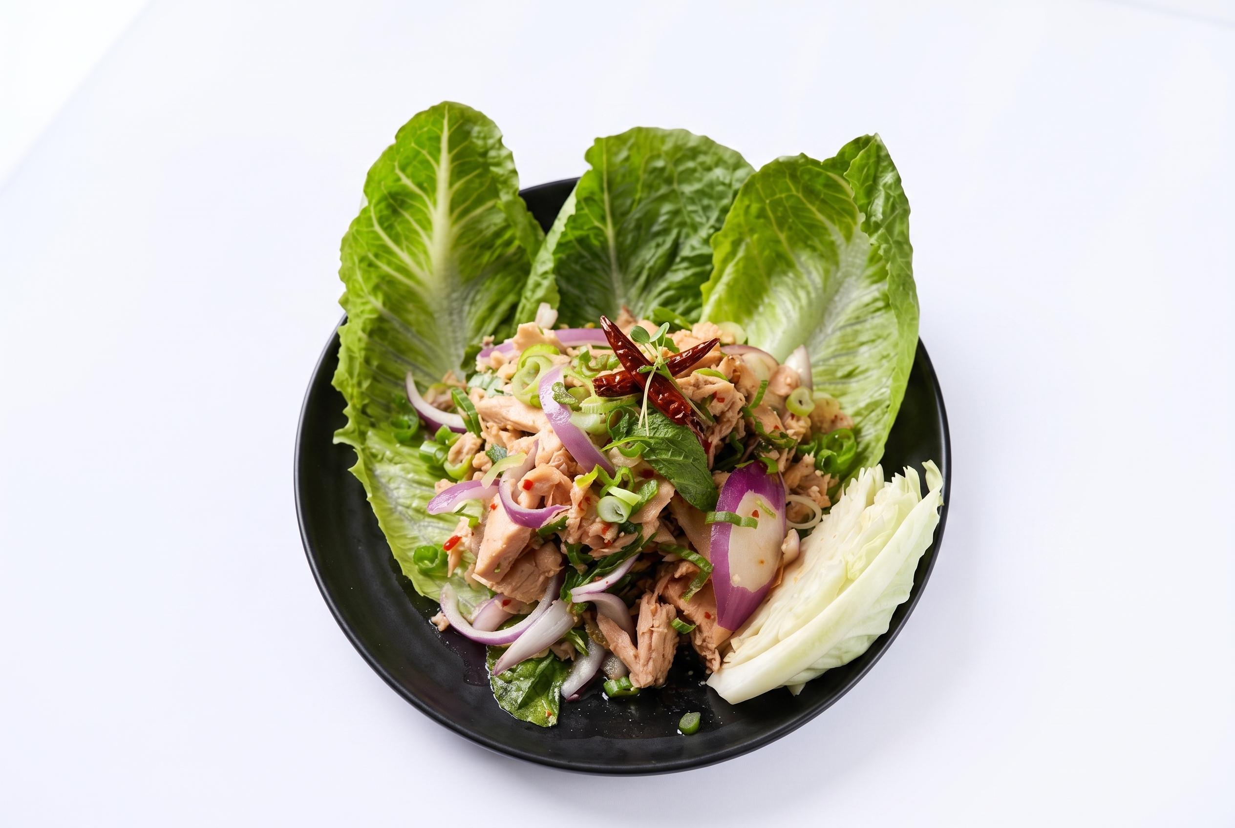 Salmon larb.