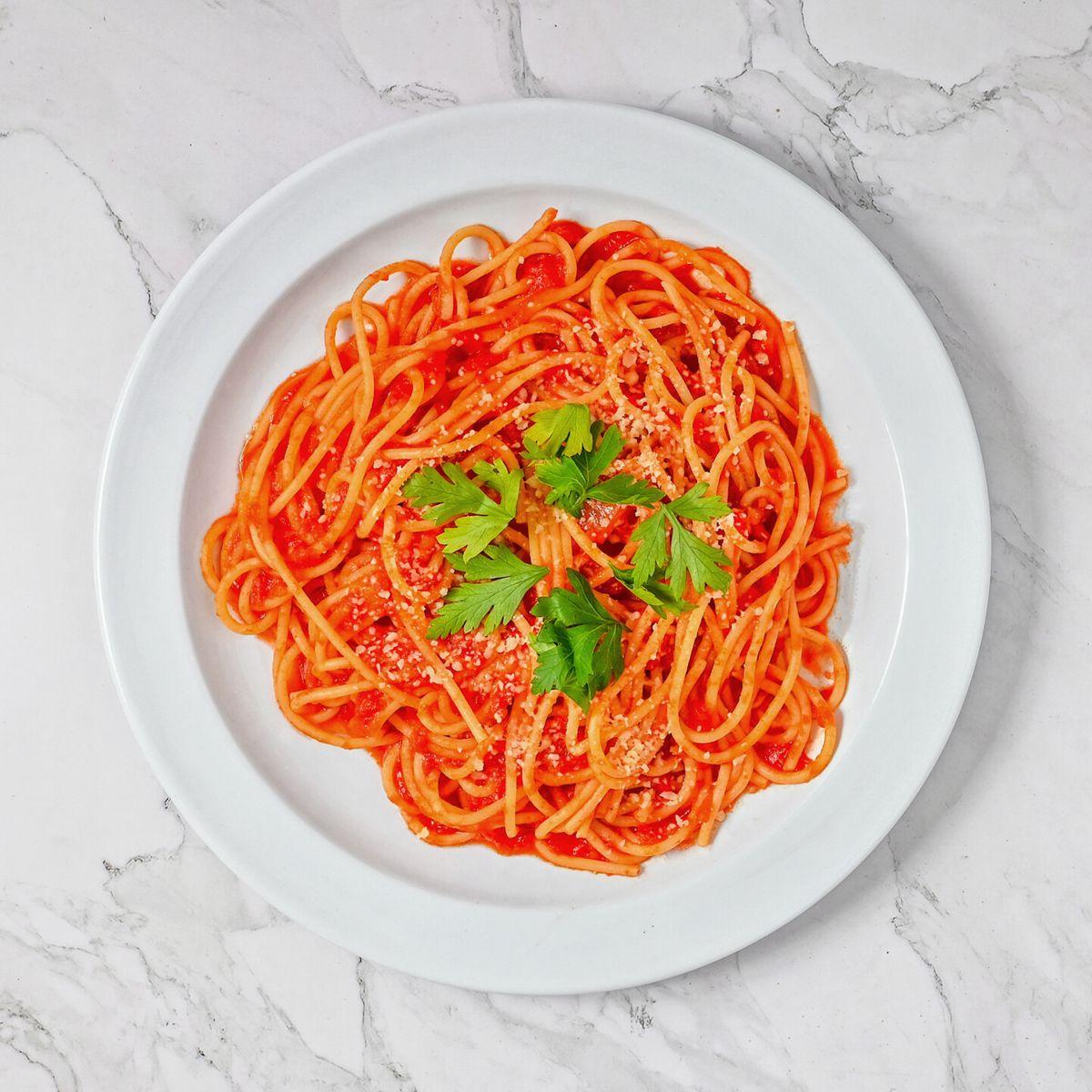 Pasta alla marinara.