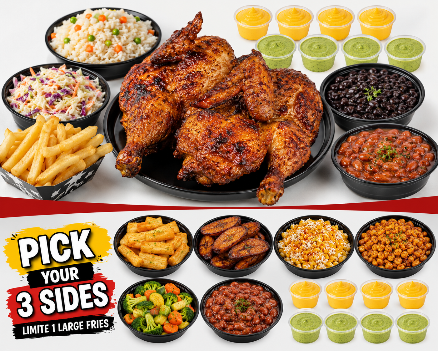 Whole Chicken + 3 SIDES 🍗🔥 (Father's Day Special).