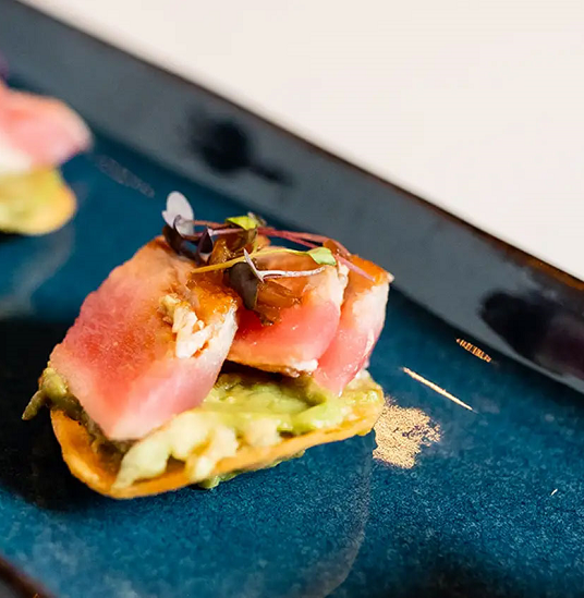 *Xtra Ahi-Tuna Tostada.