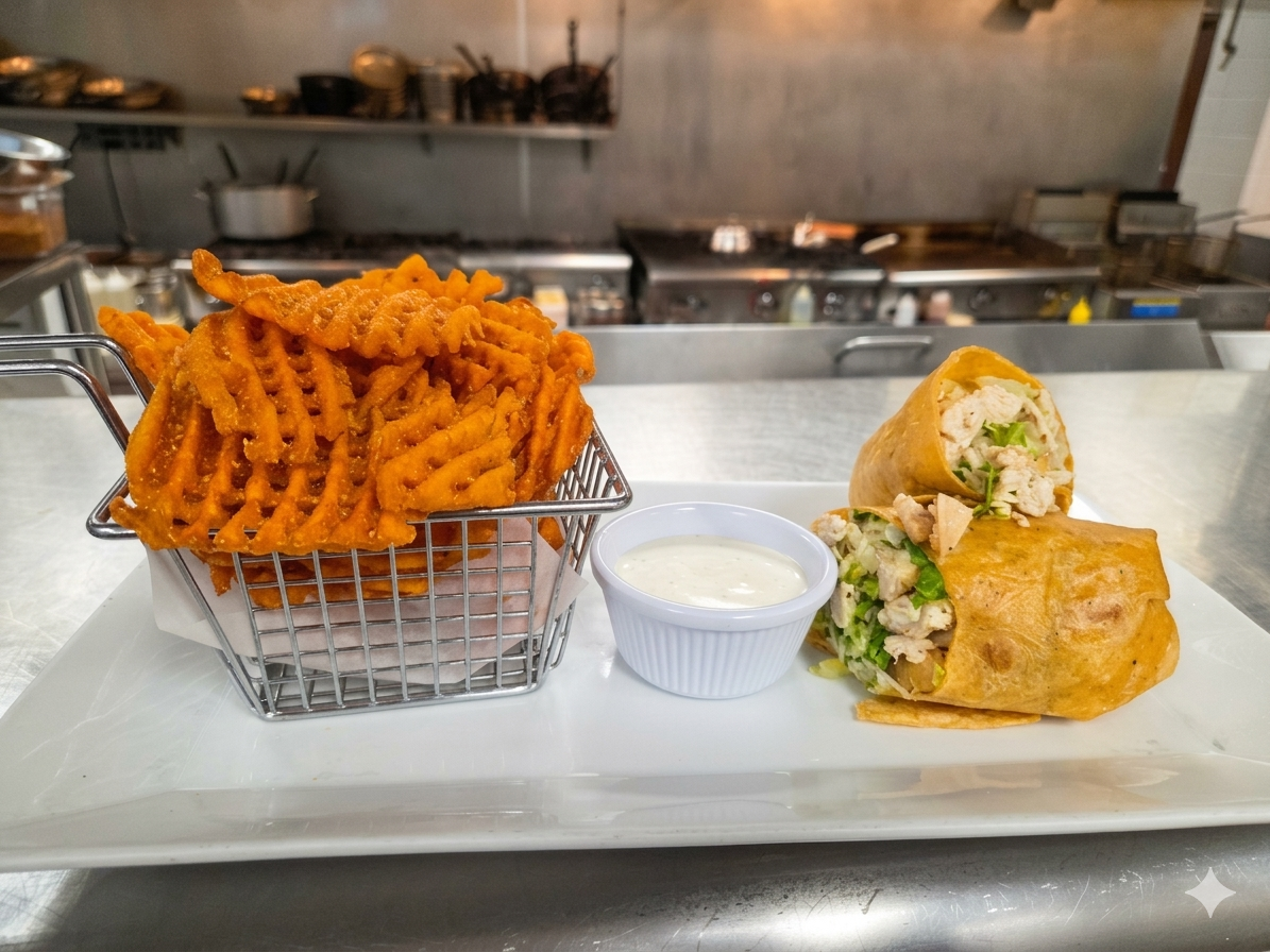 Chicken Caesar Wrap.