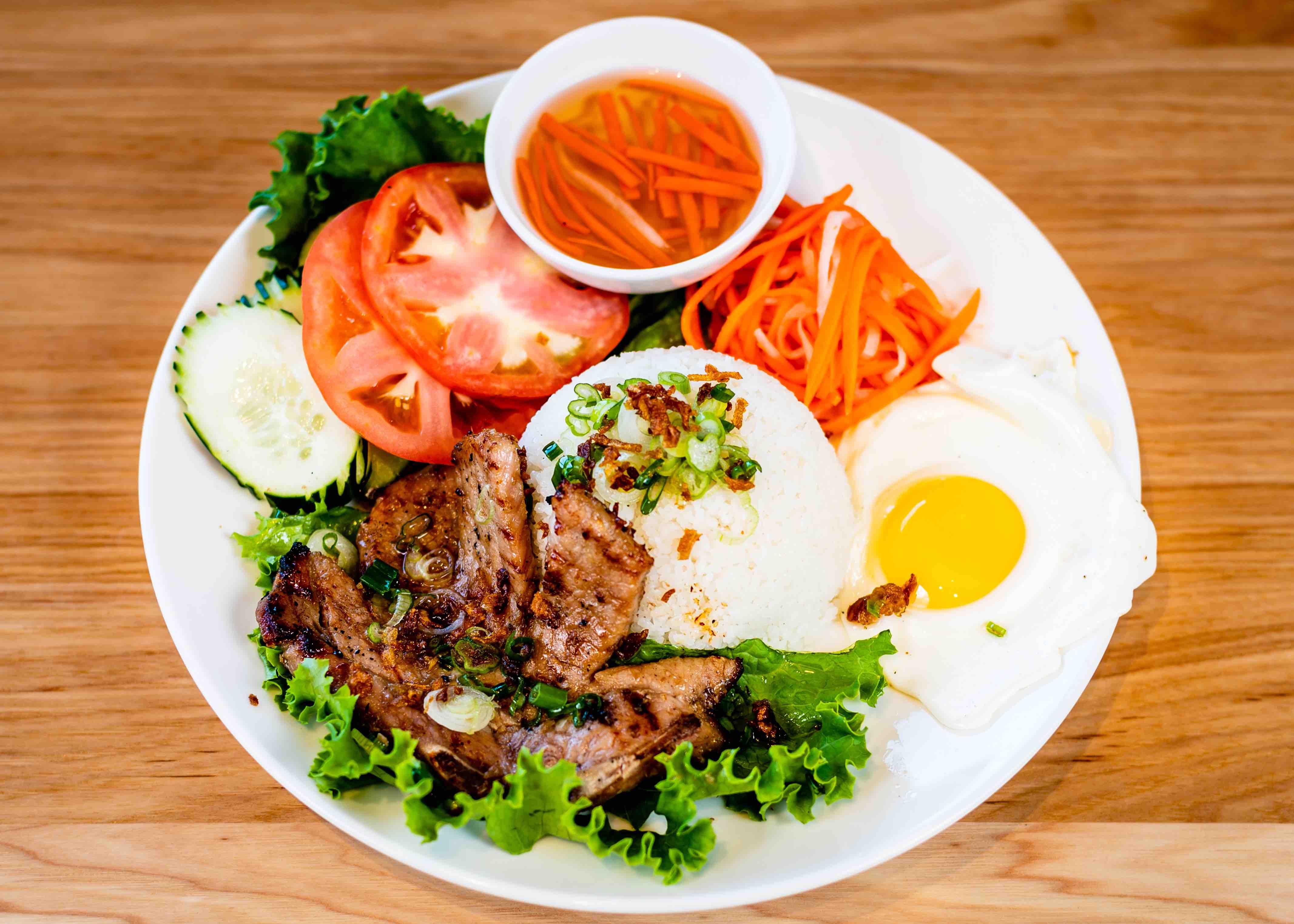 Pork Chop Broken Rice.