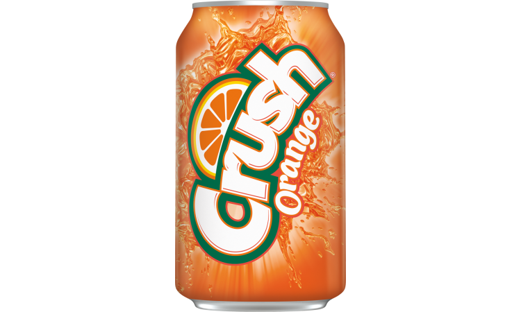 Crush Orange Soda - 12oz Can.