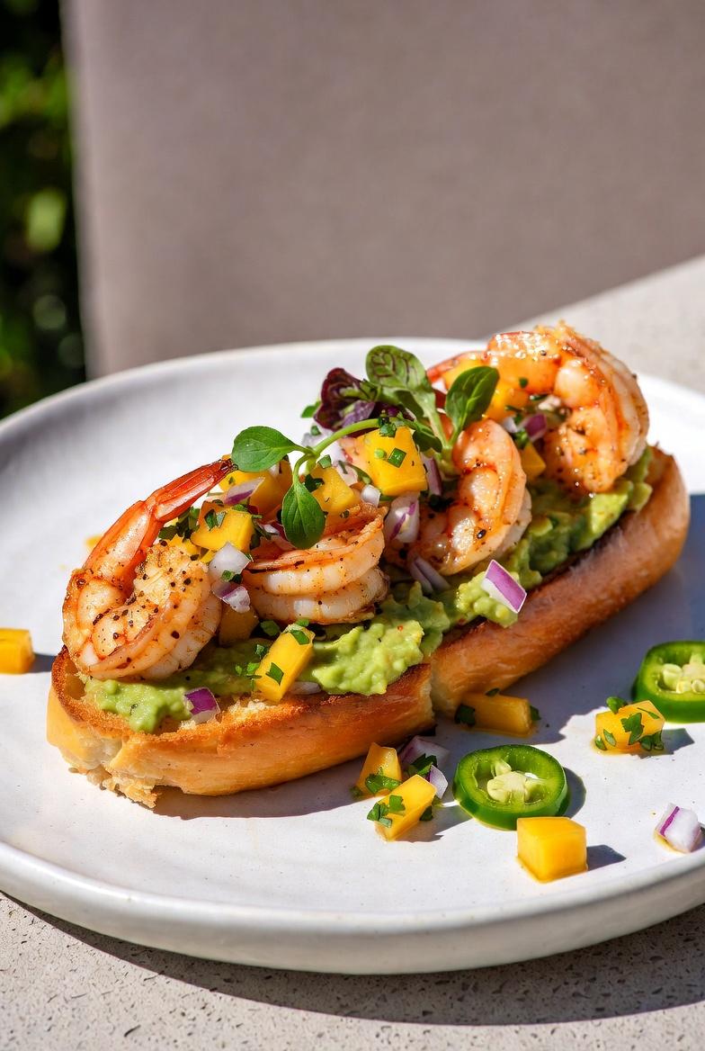 Cajun Shrimp Toast.