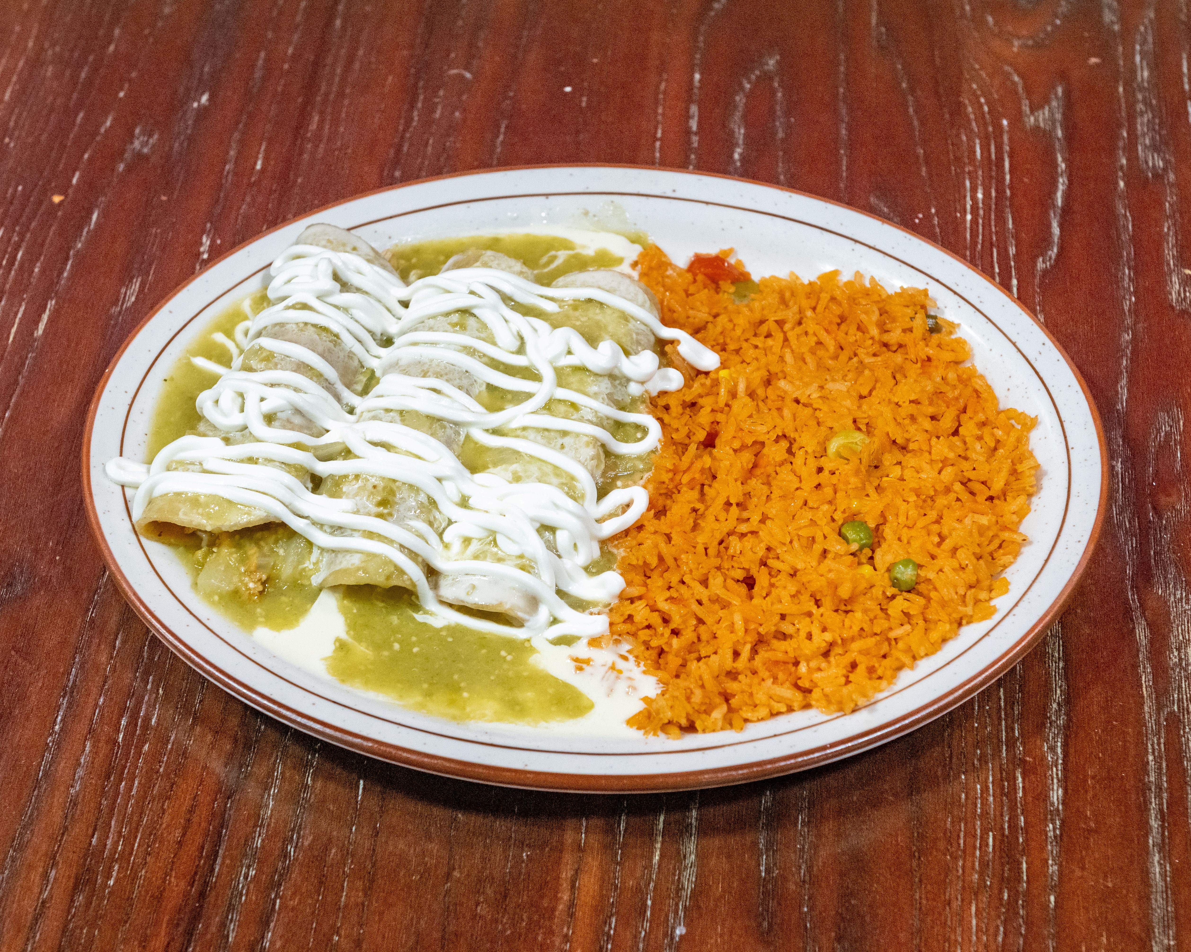 Enchiladas Verdes.