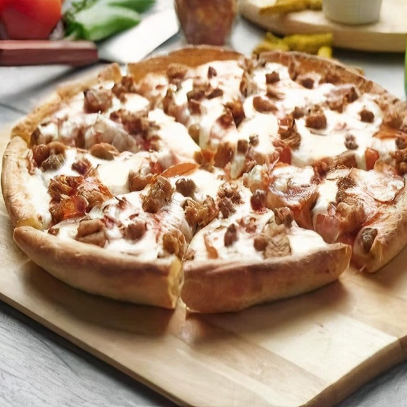 GF Halal All Meat Pizza.