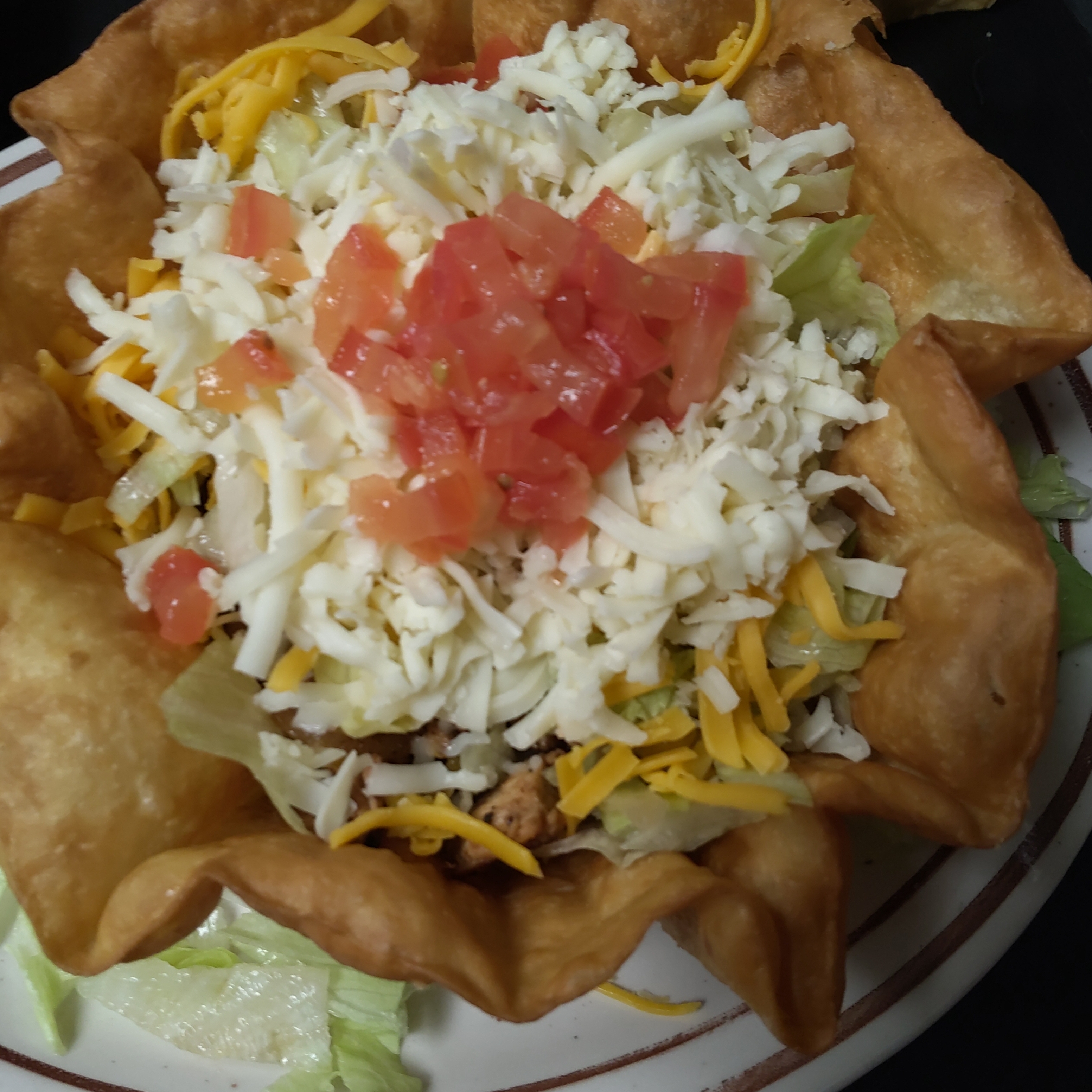 Taco Salad Fajita Chicken.
