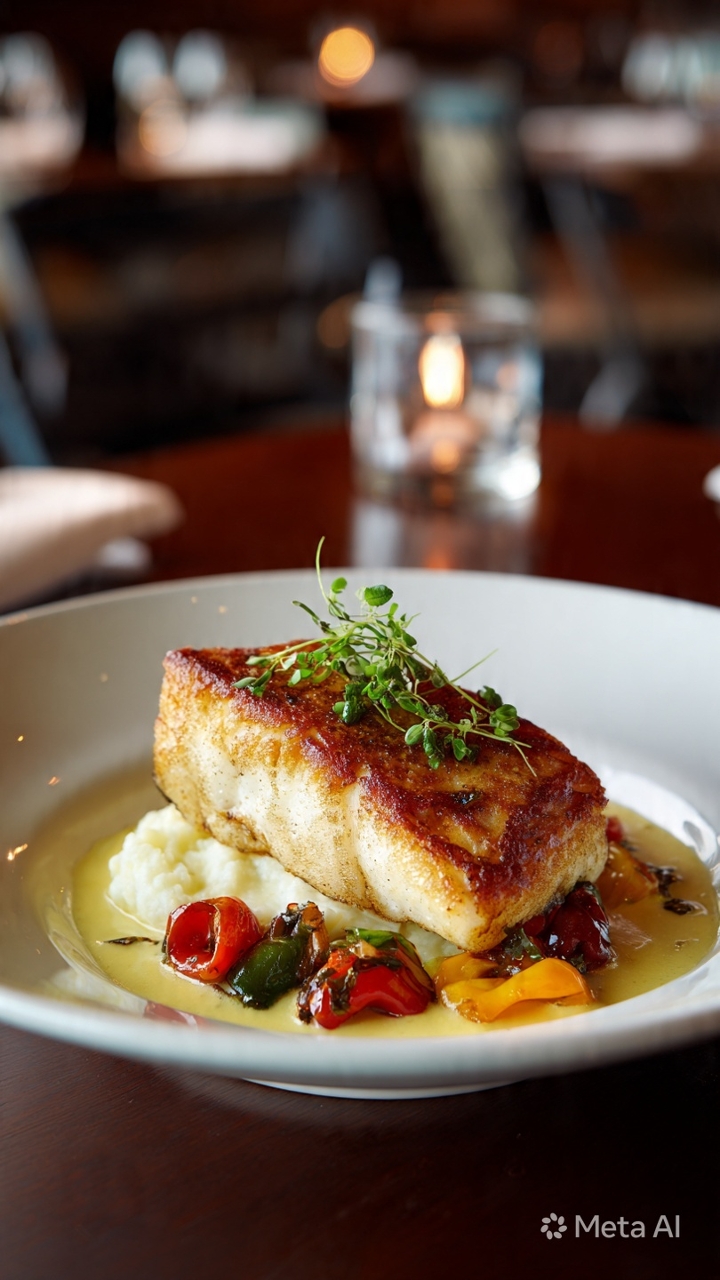 Pan-Seared Sea Bass.