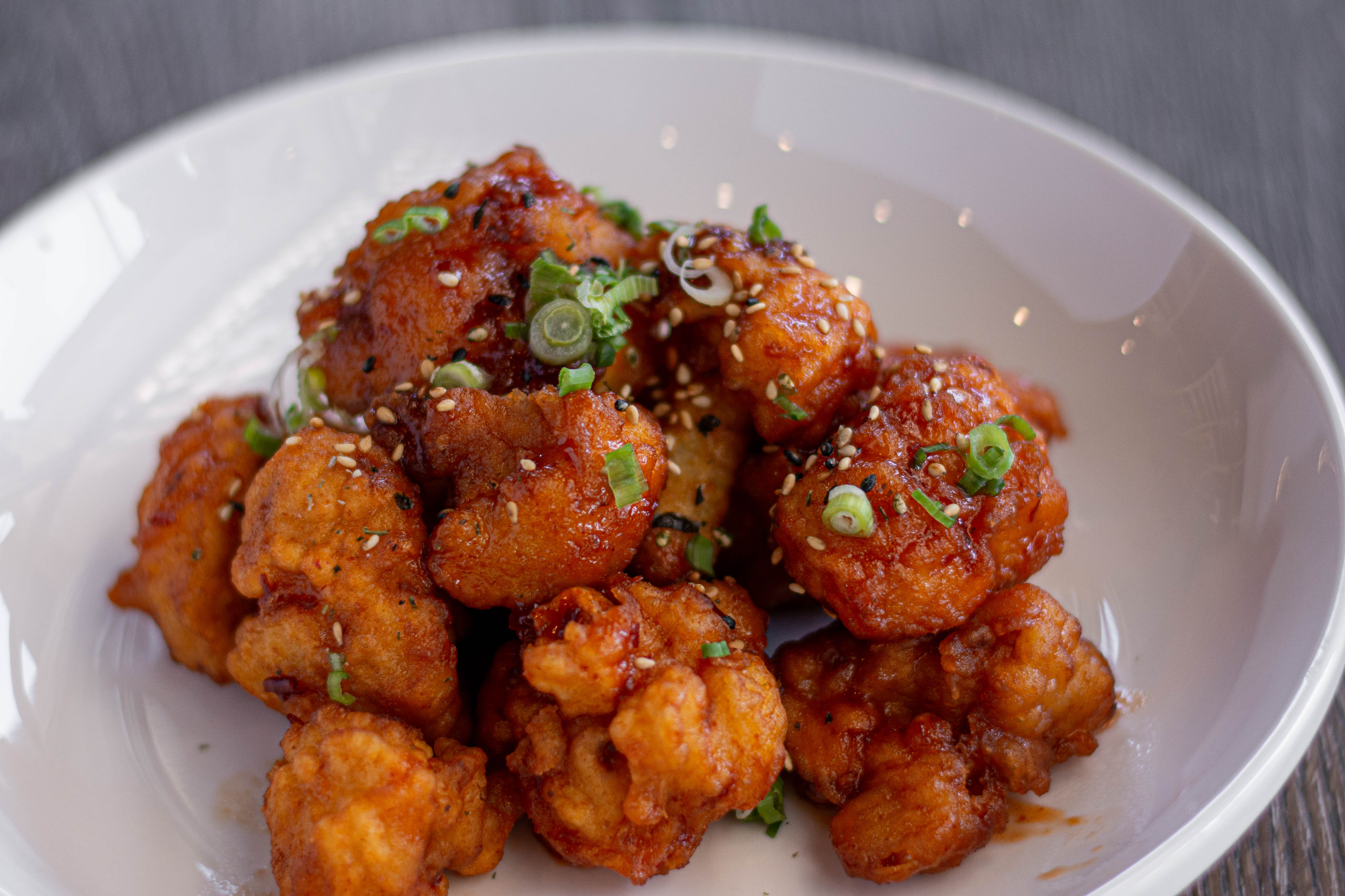 Sweet Spicy Yuzu Cauliflower.