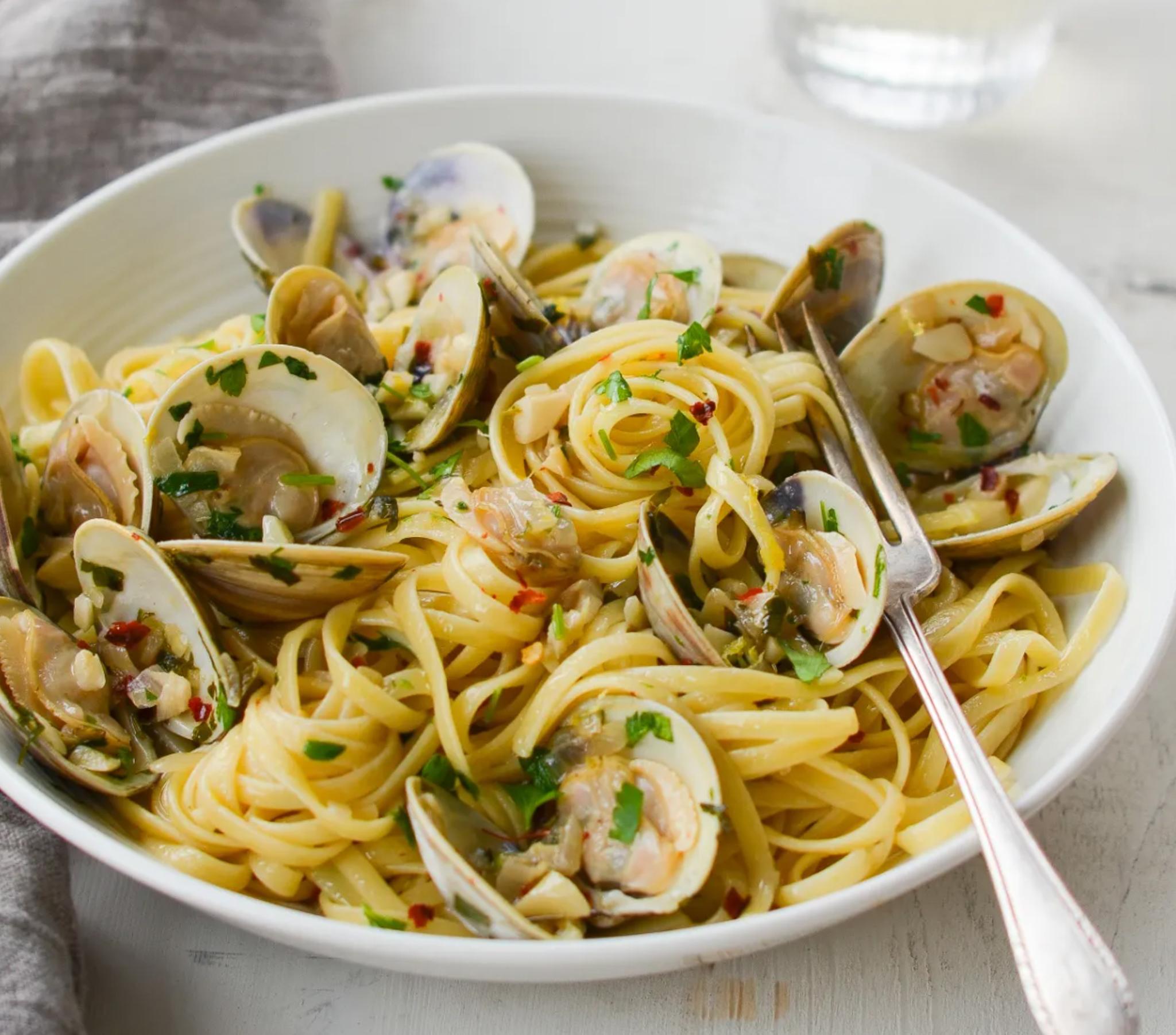 Linguini With Clam Sauce.